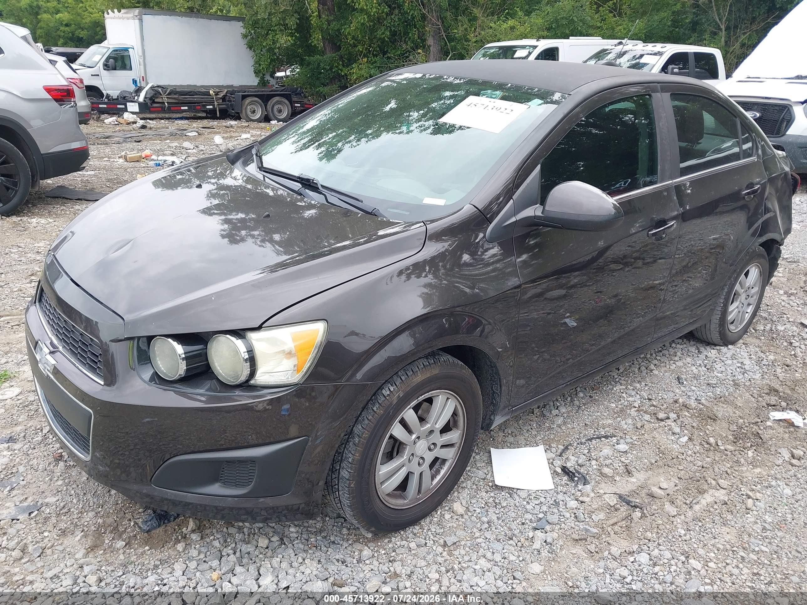 2015 Chevrolet Sonic Lt Auto Black vin: 1G1JC5SB3F4153862