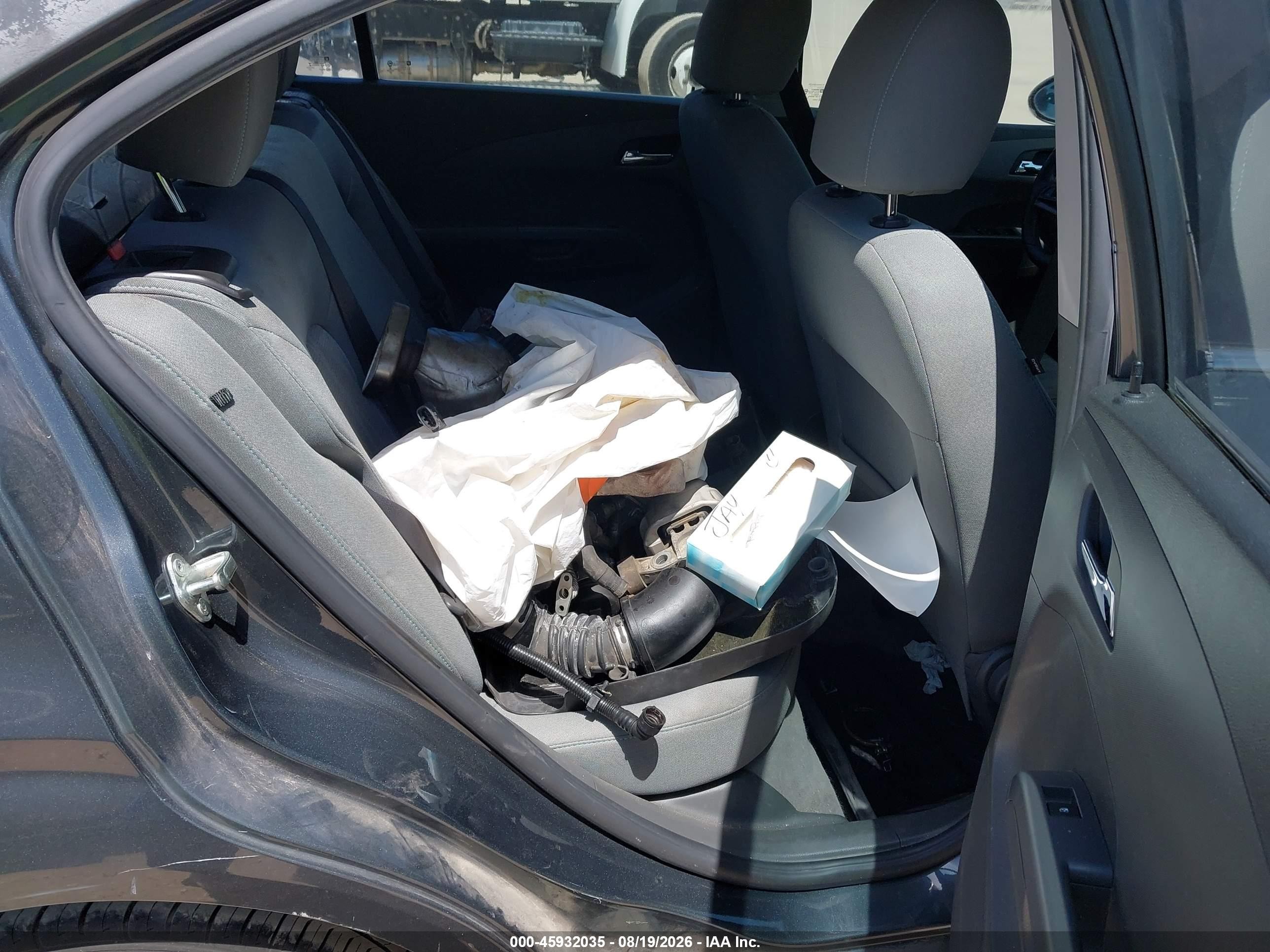 2013 Chevrolet Sonic Lt Auto Gray vin: 1G1JC5SB4D4196605