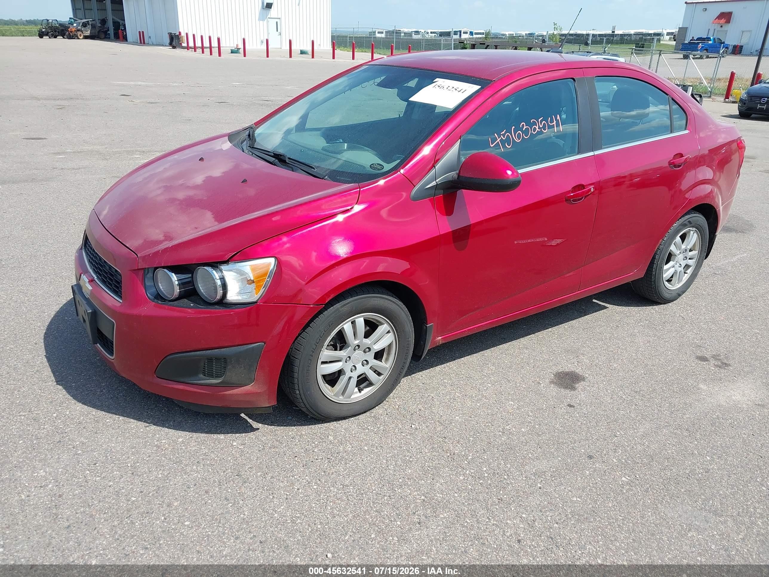 2012 Chevrolet Sonic 2lt Red vin: 1G1JC5SB5C4226550