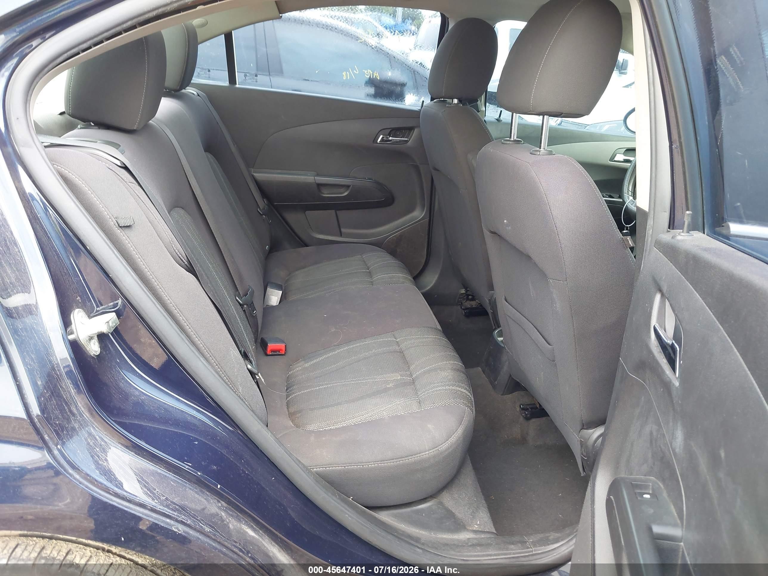 2015 Chevrolet Sonic Lt Auto Blue vin: 1G1JC5SB5F4128509