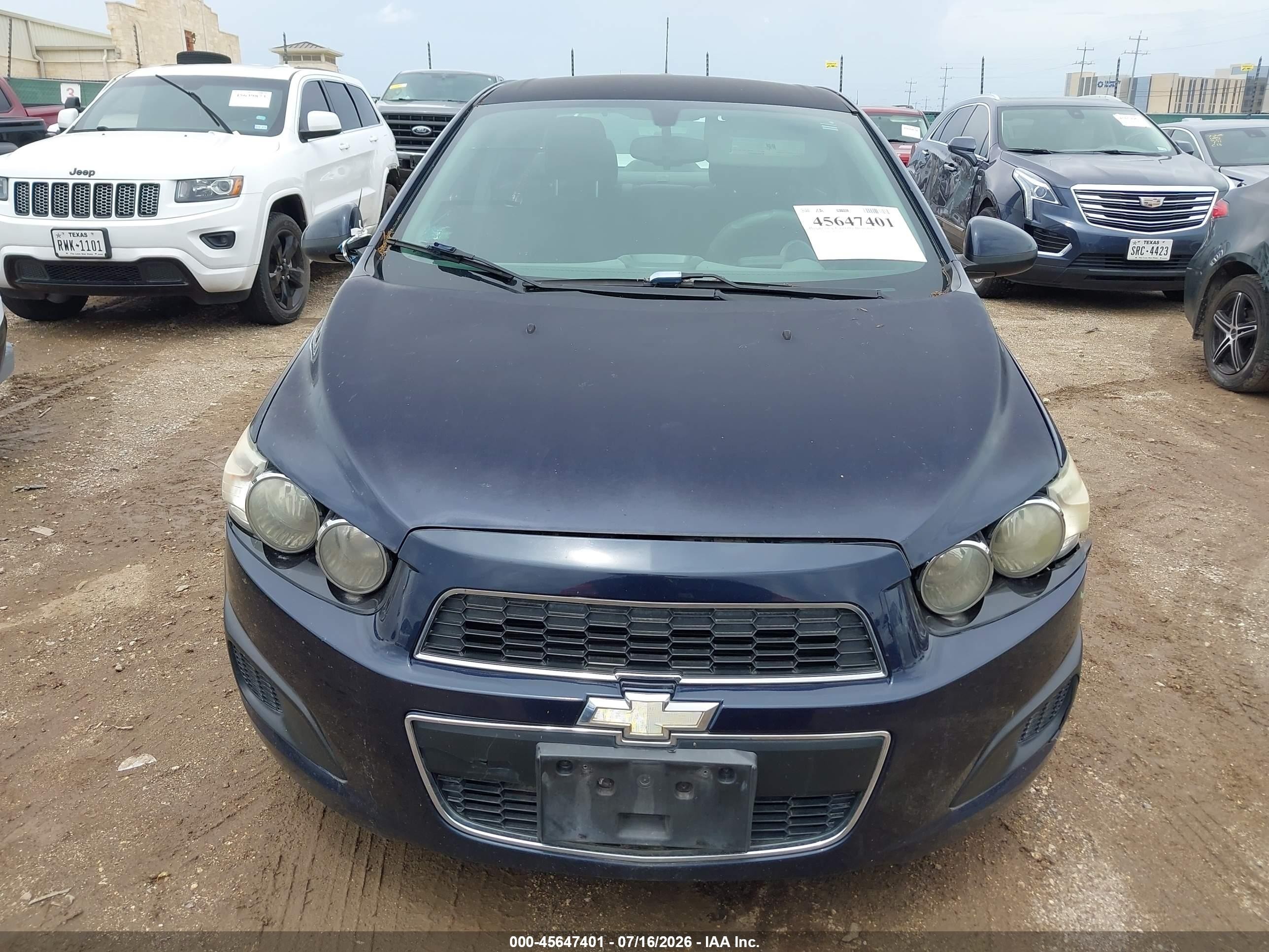 2015 Chevrolet Sonic Lt Auto Blue vin: 1G1JC5SB5F4128509