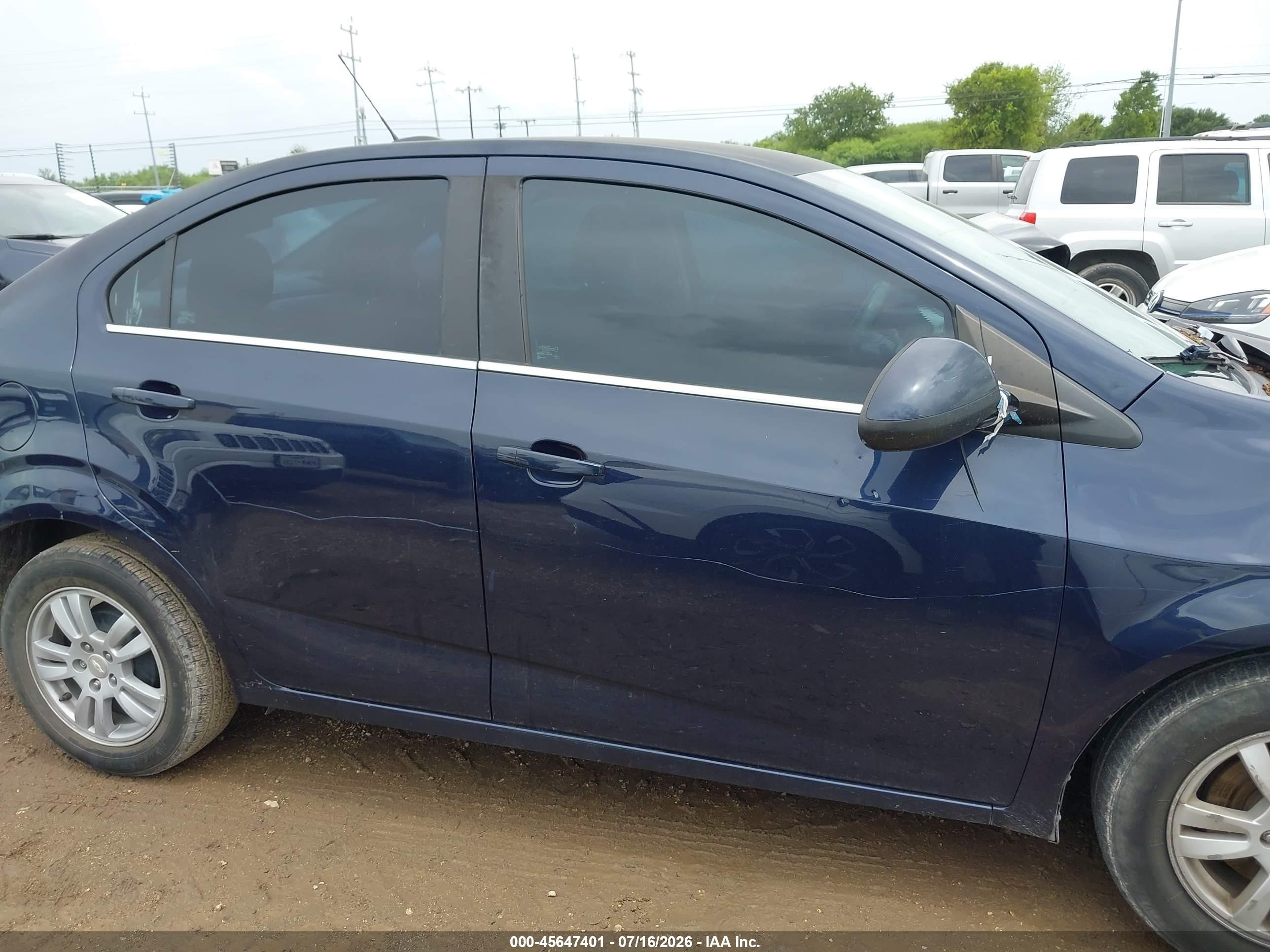 2015 Chevrolet Sonic Lt Auto Blue vin: 1G1JC5SB5F4128509