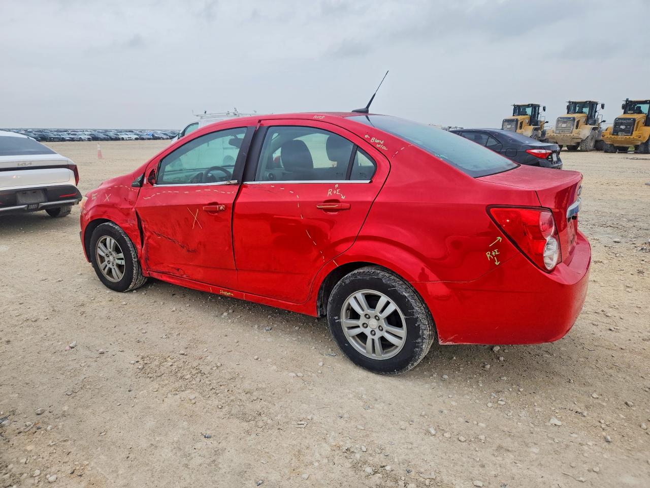 2014 Chevrolet Sonic Lt Red vin: 1G1JC5SB6E4151313