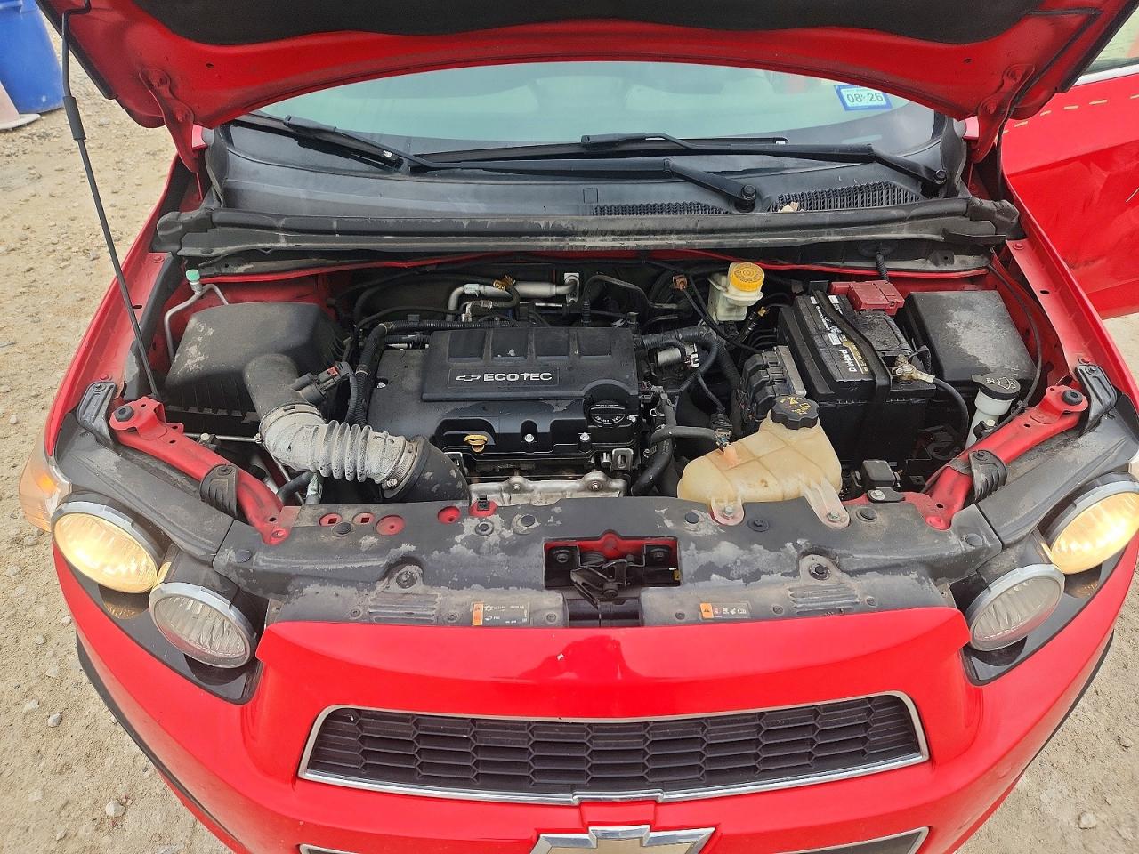 2014 Chevrolet Sonic Lt Red vin: 1G1JC5SB6E4151313