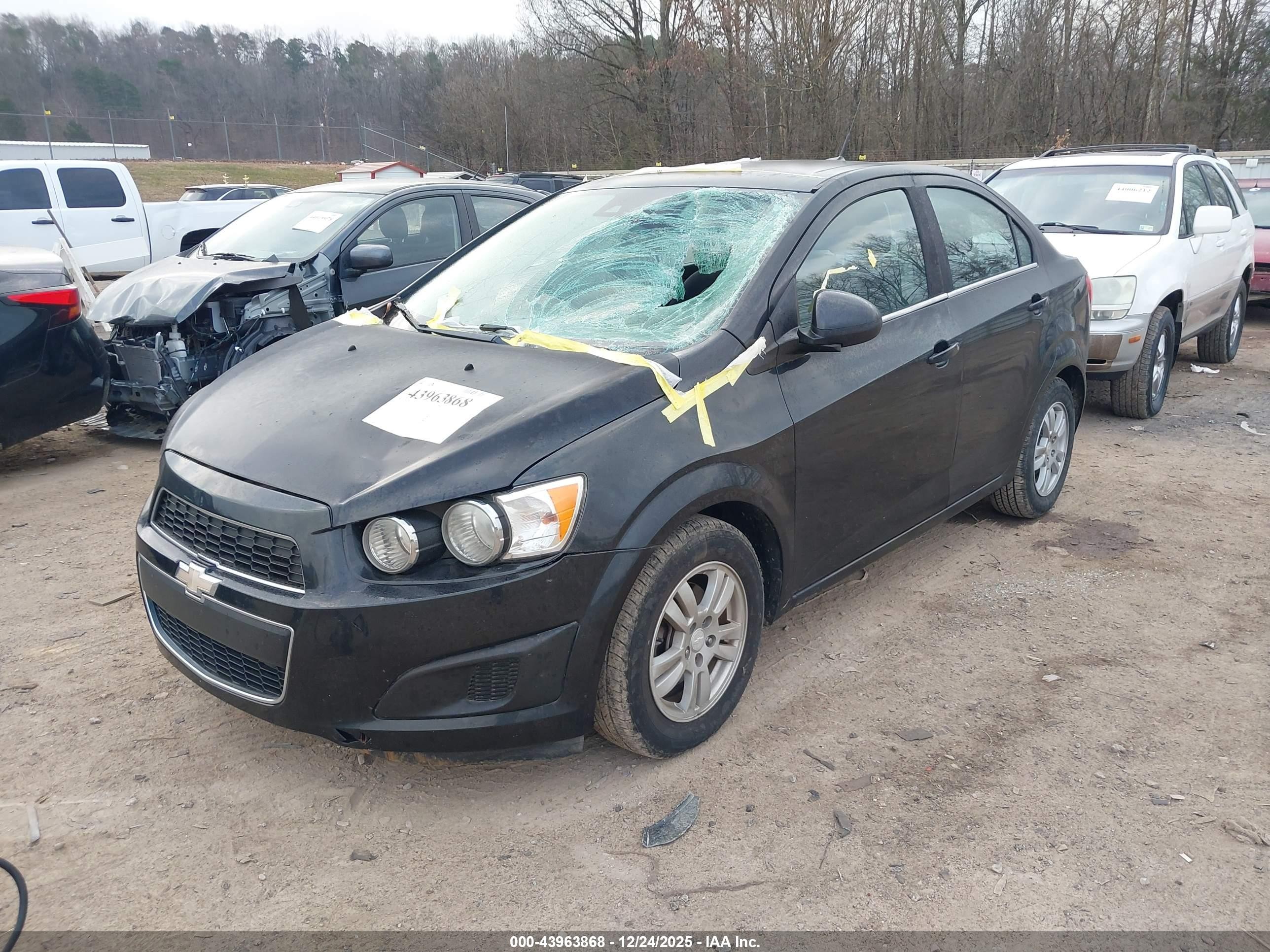 2014 Chevrolet Sonic Lt Auto Black vin: 1G1JC5SB6E4235518