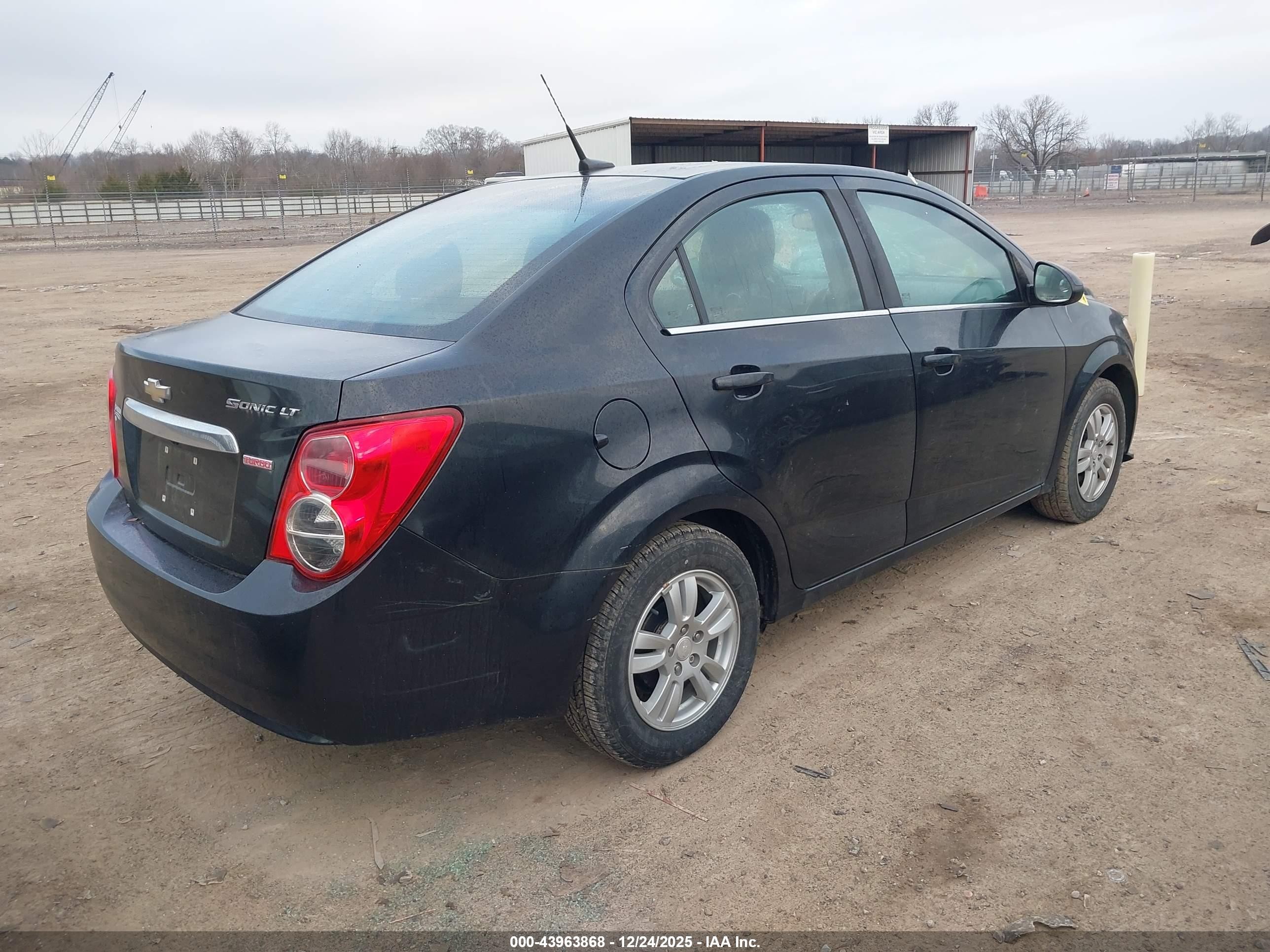2014 Chevrolet Sonic Lt Auto Black vin: 1G1JC5SB6E4235518