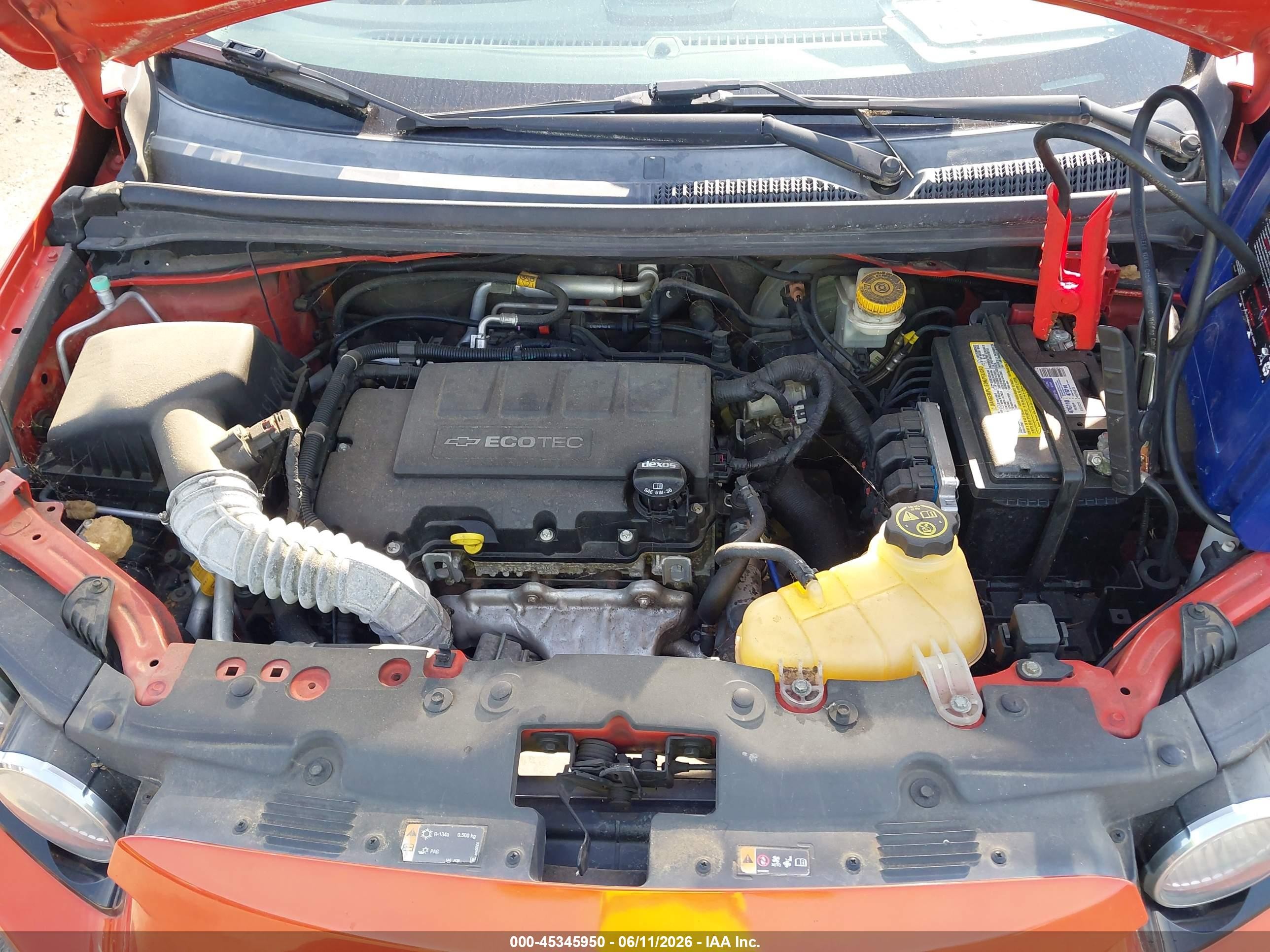 2012 Chevrolet Sonic 2lt Orange vin: 1G1JC5SB7C4214285