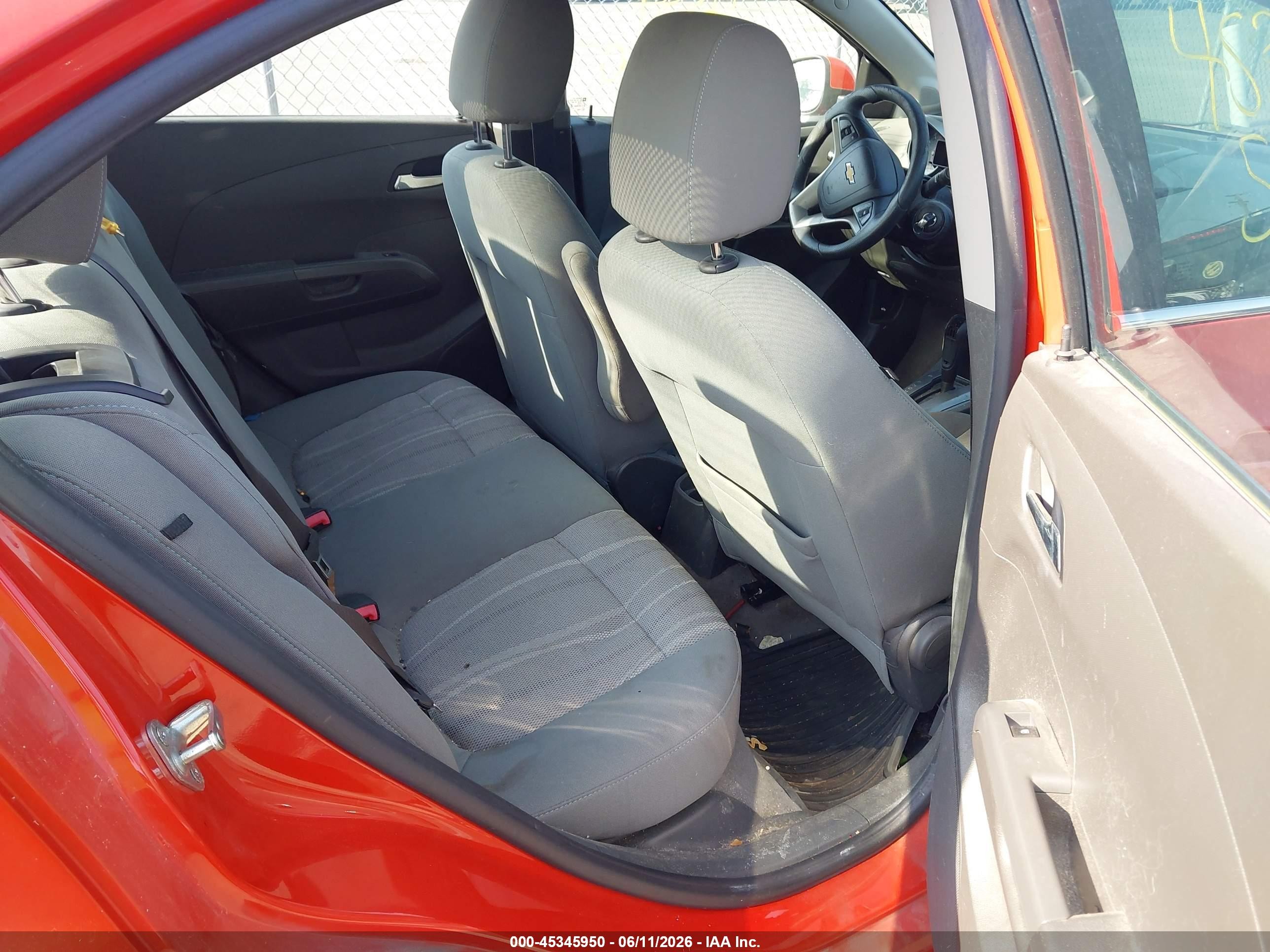 2012 Chevrolet Sonic 2lt Orange vin: 1G1JC5SB7C4214285