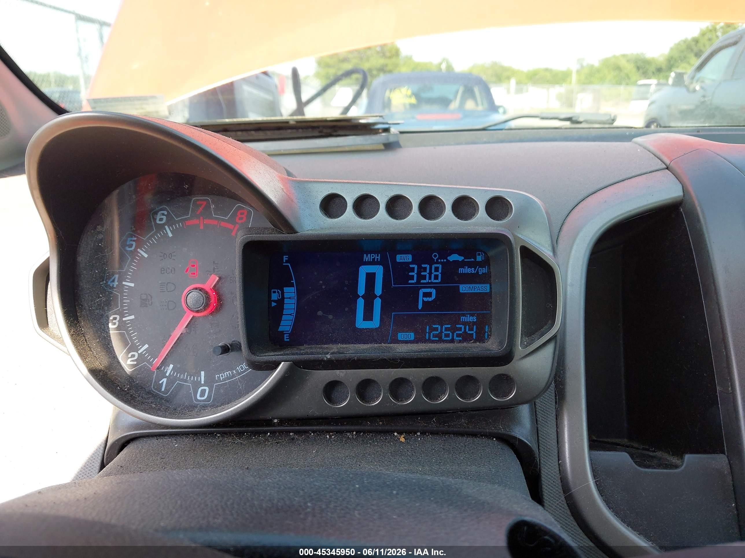2012 Chevrolet Sonic 2lt Orange vin: 1G1JC5SB7C4214285