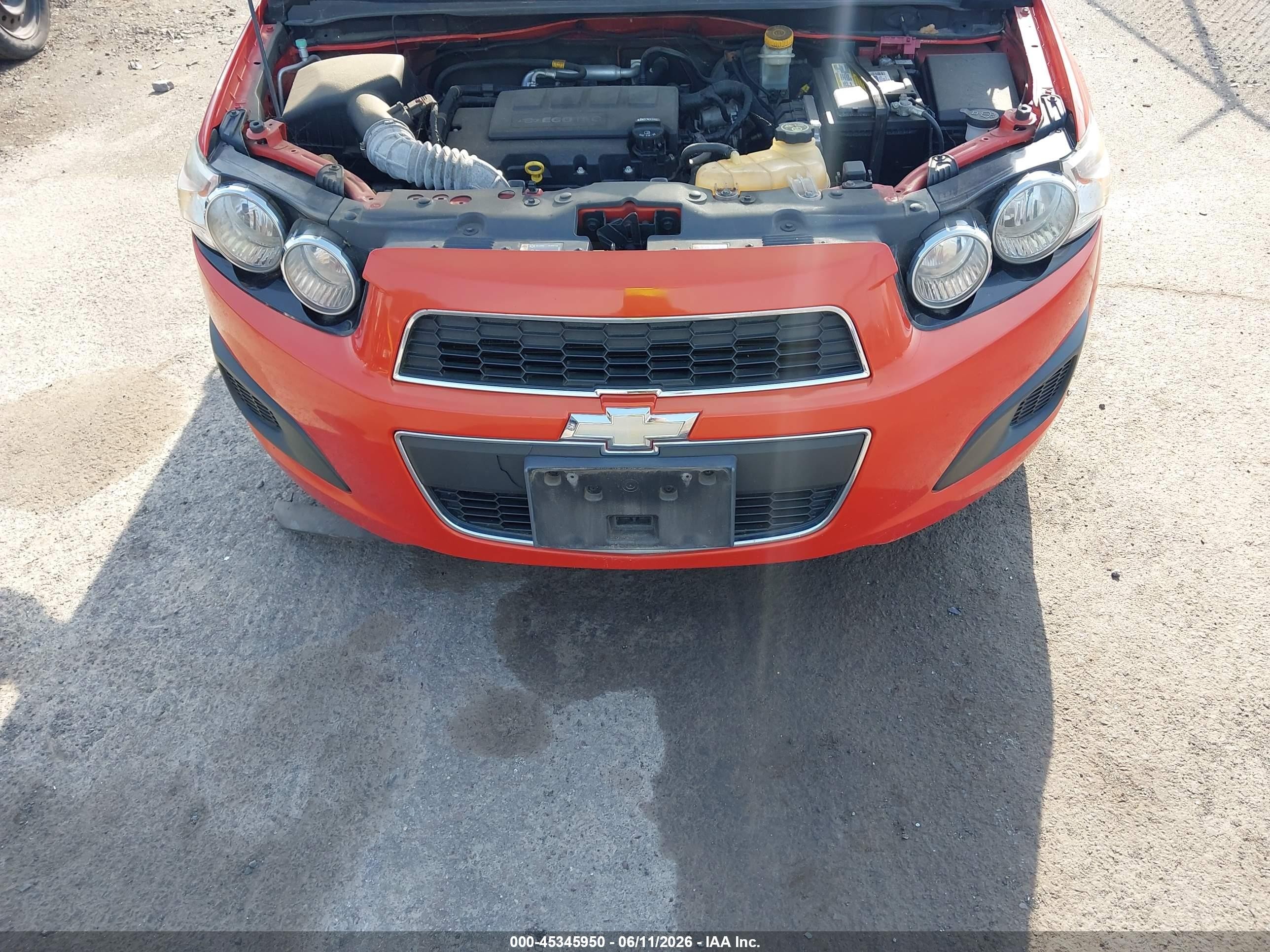 2012 Chevrolet Sonic 2lt Orange vin: 1G1JC5SB7C4214285