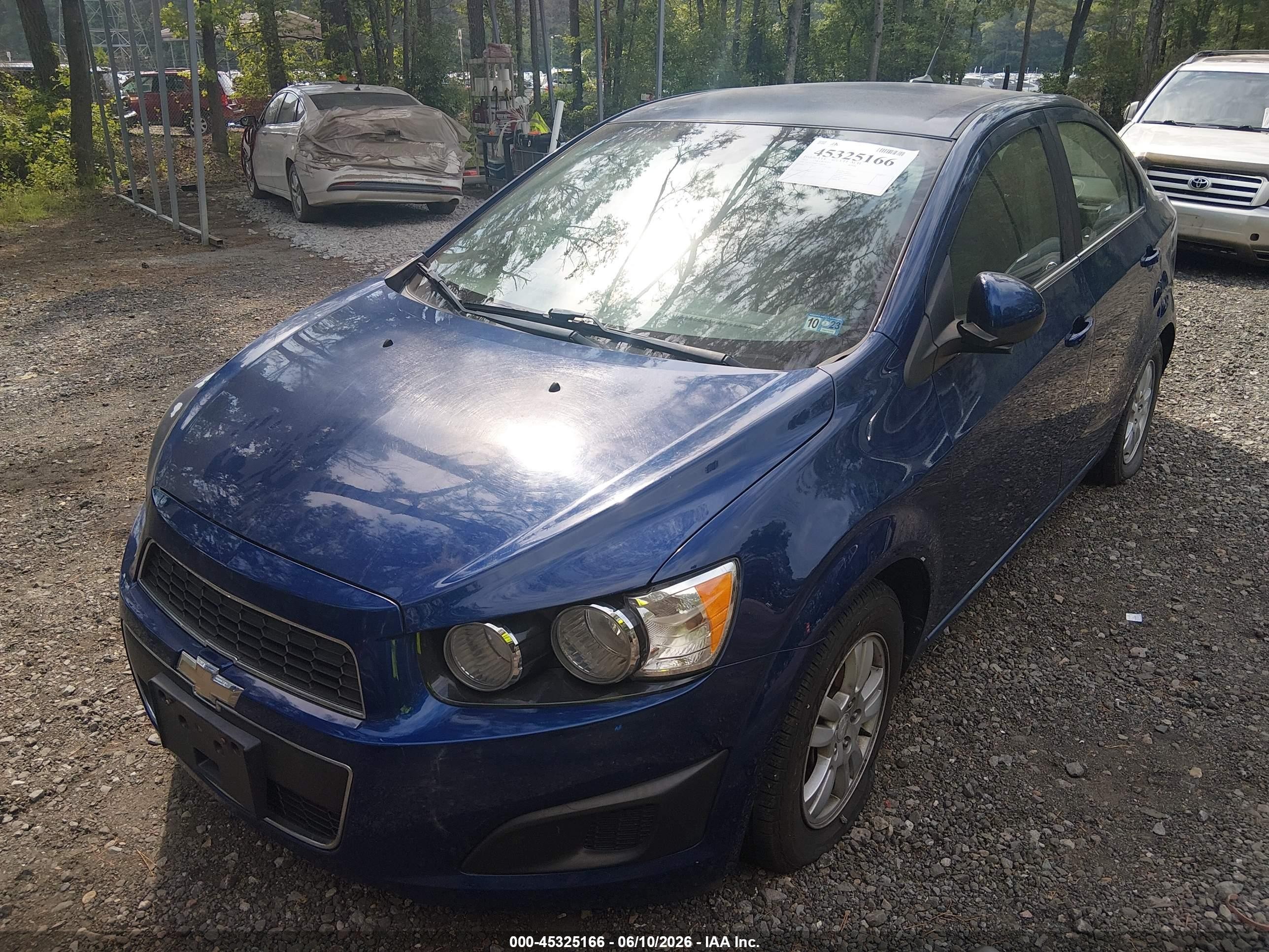 2013 Chevrolet Sonic Lt Auto Blue vin: 1G1JC5SB8D4106629