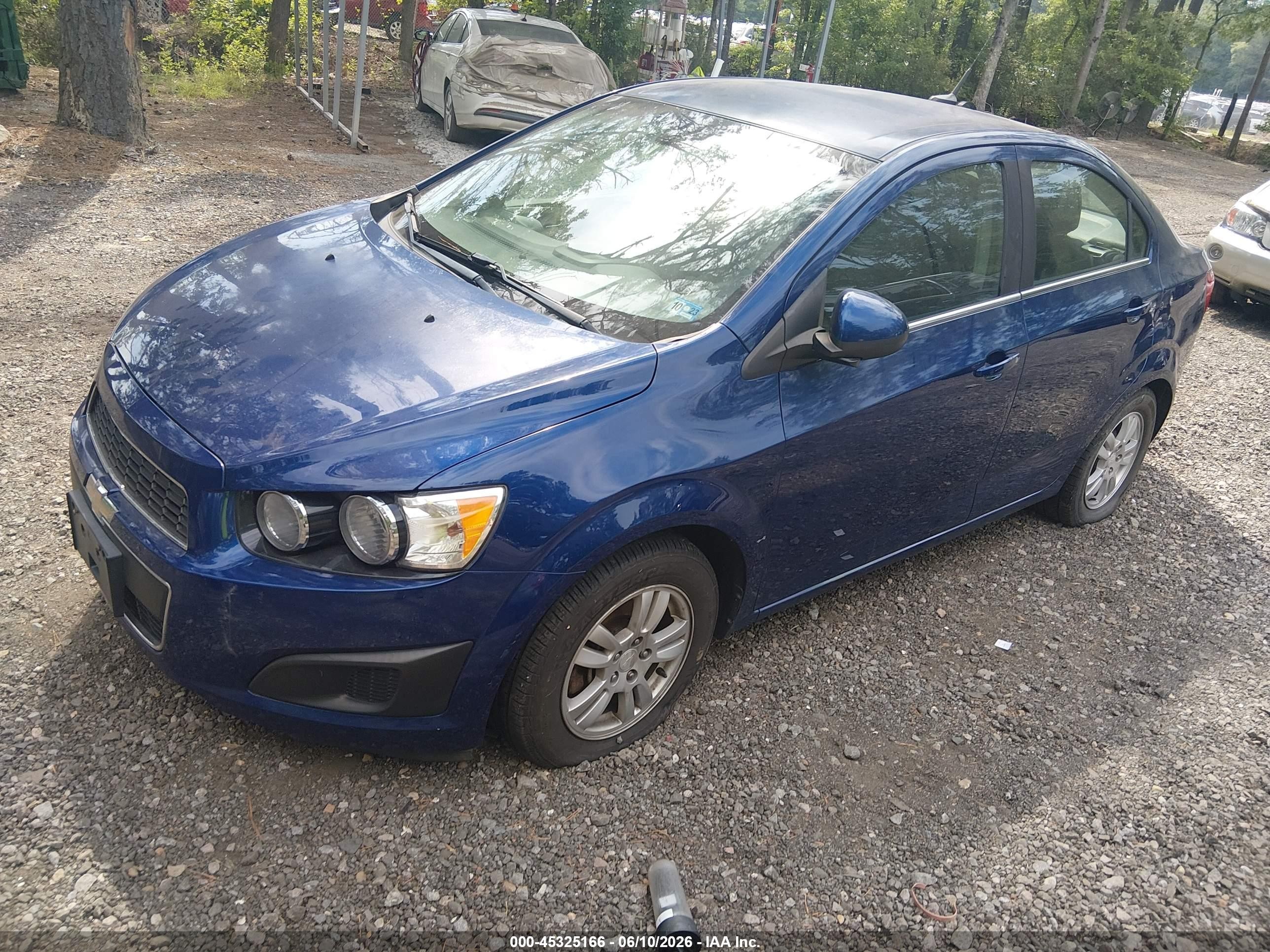 2013 Chevrolet Sonic Lt Auto Blue vin: 1G1JC5SB8D4106629