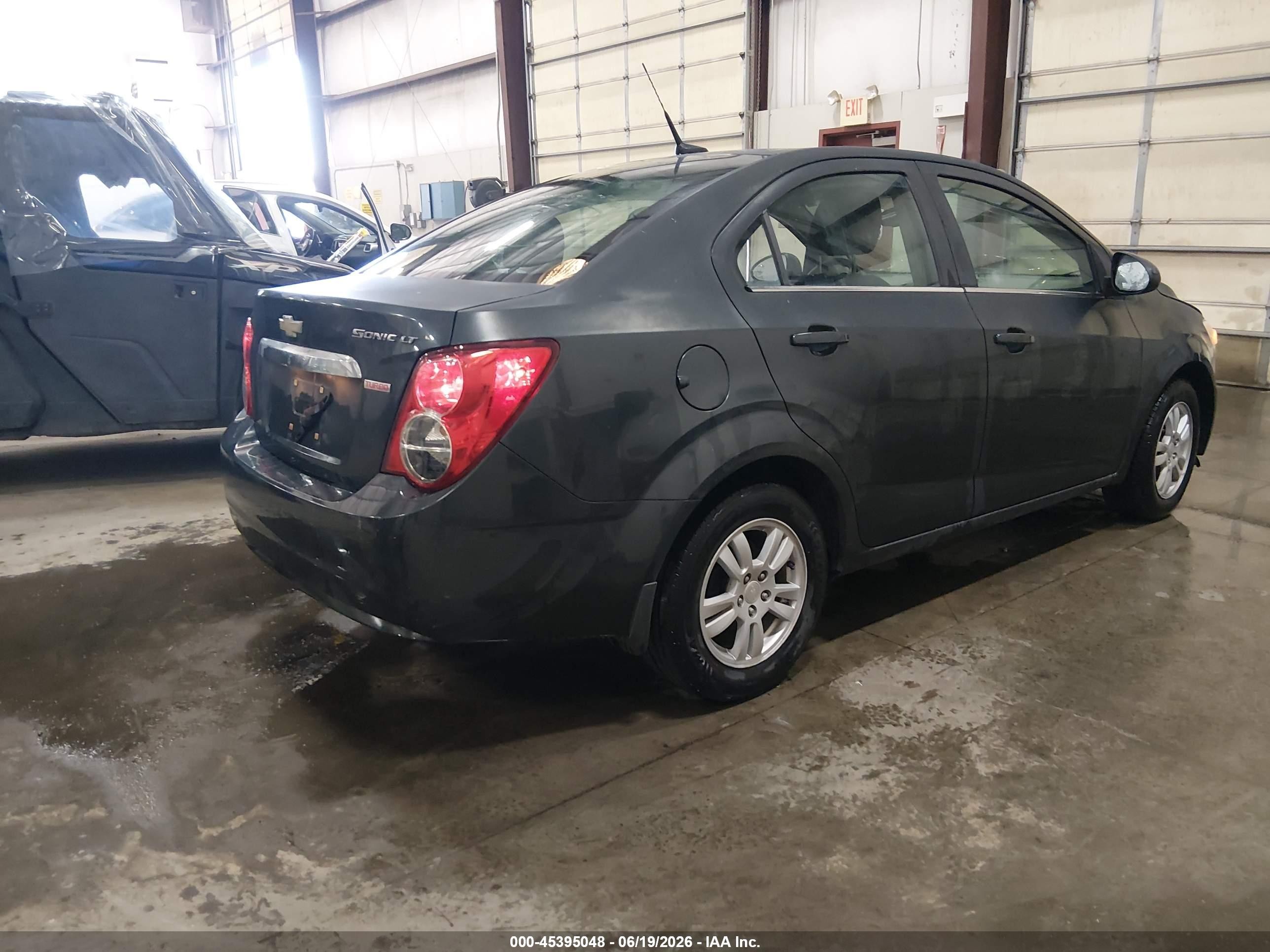 2014 Chevrolet Sonic Lt Auto Black vin: 1G1JC5SB8E4121813