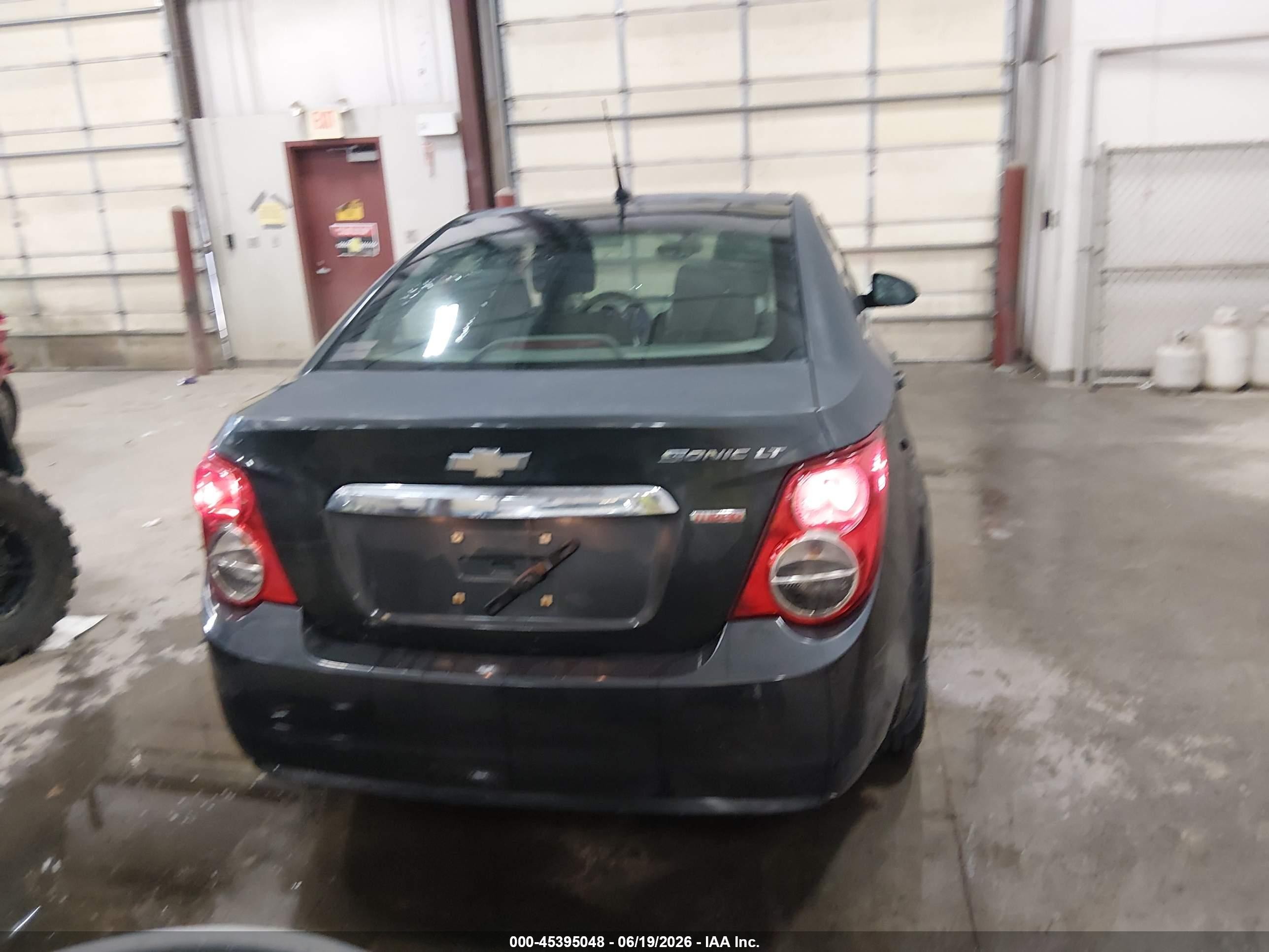 2014 Chevrolet Sonic Lt Auto Black vin: 1G1JC5SB8E4121813