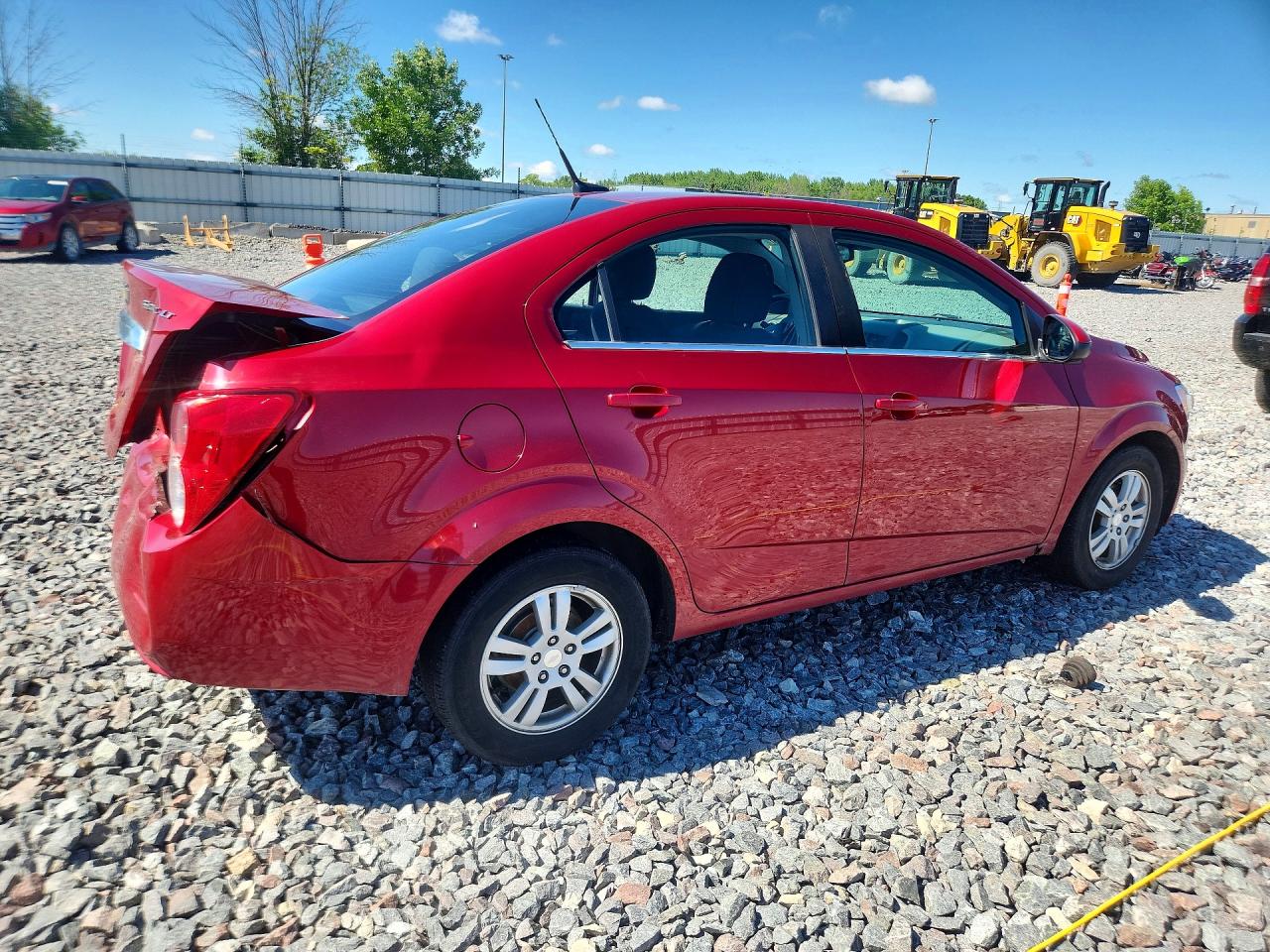 2013 Chevrolet Sonic Lt Red vin: 1G1JC5SB9D4238623