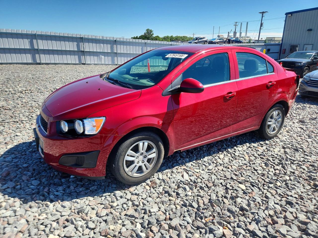 2013 Chevrolet Sonic Lt Red vin: 1G1JC5SB9D4238623