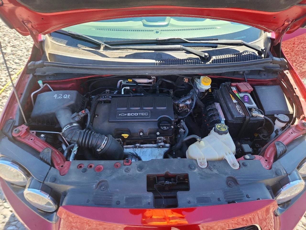 2013 Chevrolet Sonic Lt Red vin: 1G1JC5SB9D4238623