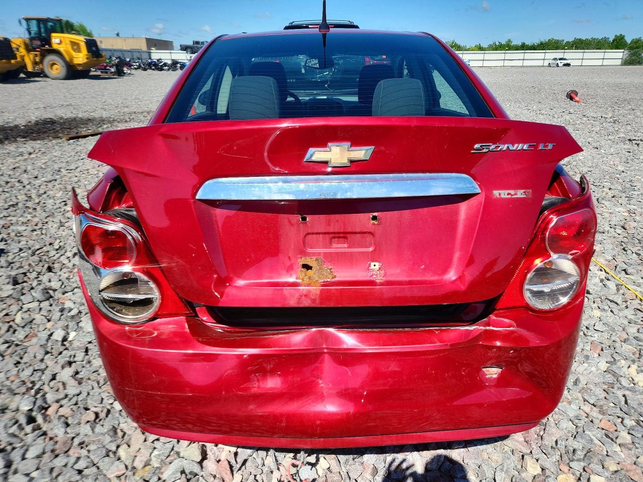 2013 Chevrolet Sonic Lt Red vin: 1G1JC5SB9D4238623