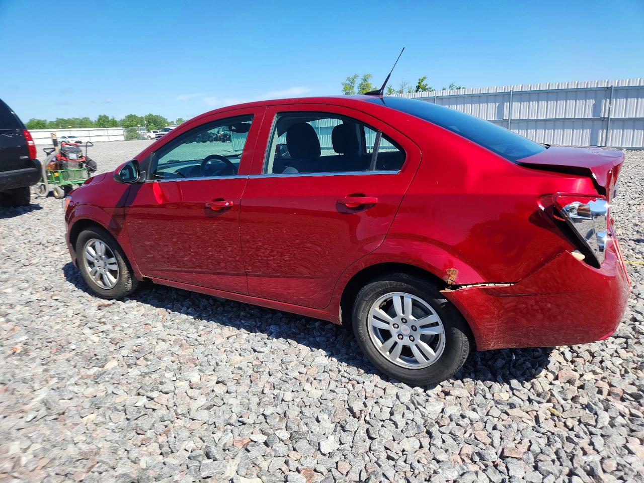 2013 Chevrolet Sonic Lt Red vin: 1G1JC5SB9D4238623