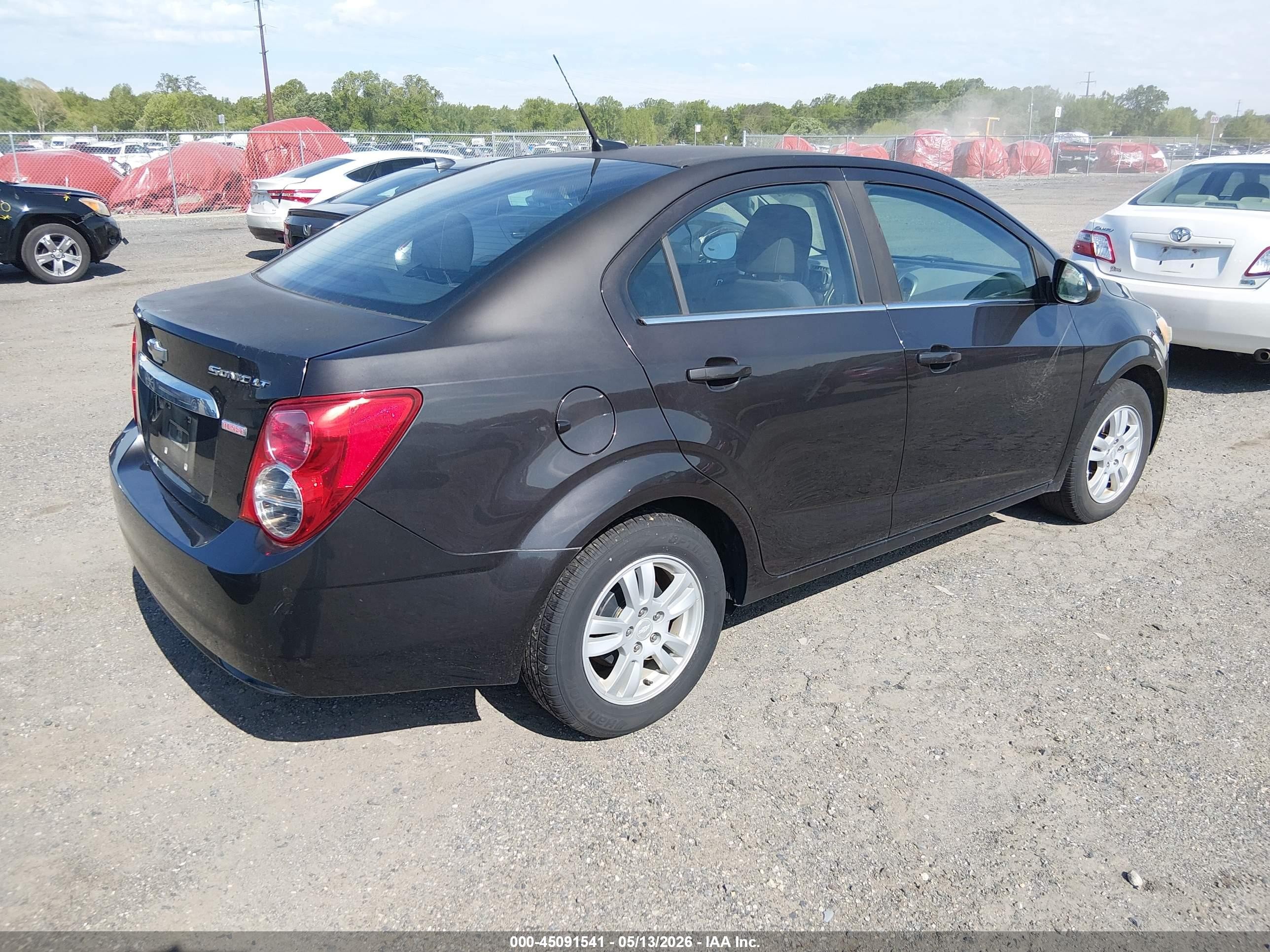 2013 Chevrolet Sonic Lt Auto Brown vin: 1G1JC5SBXD4240221