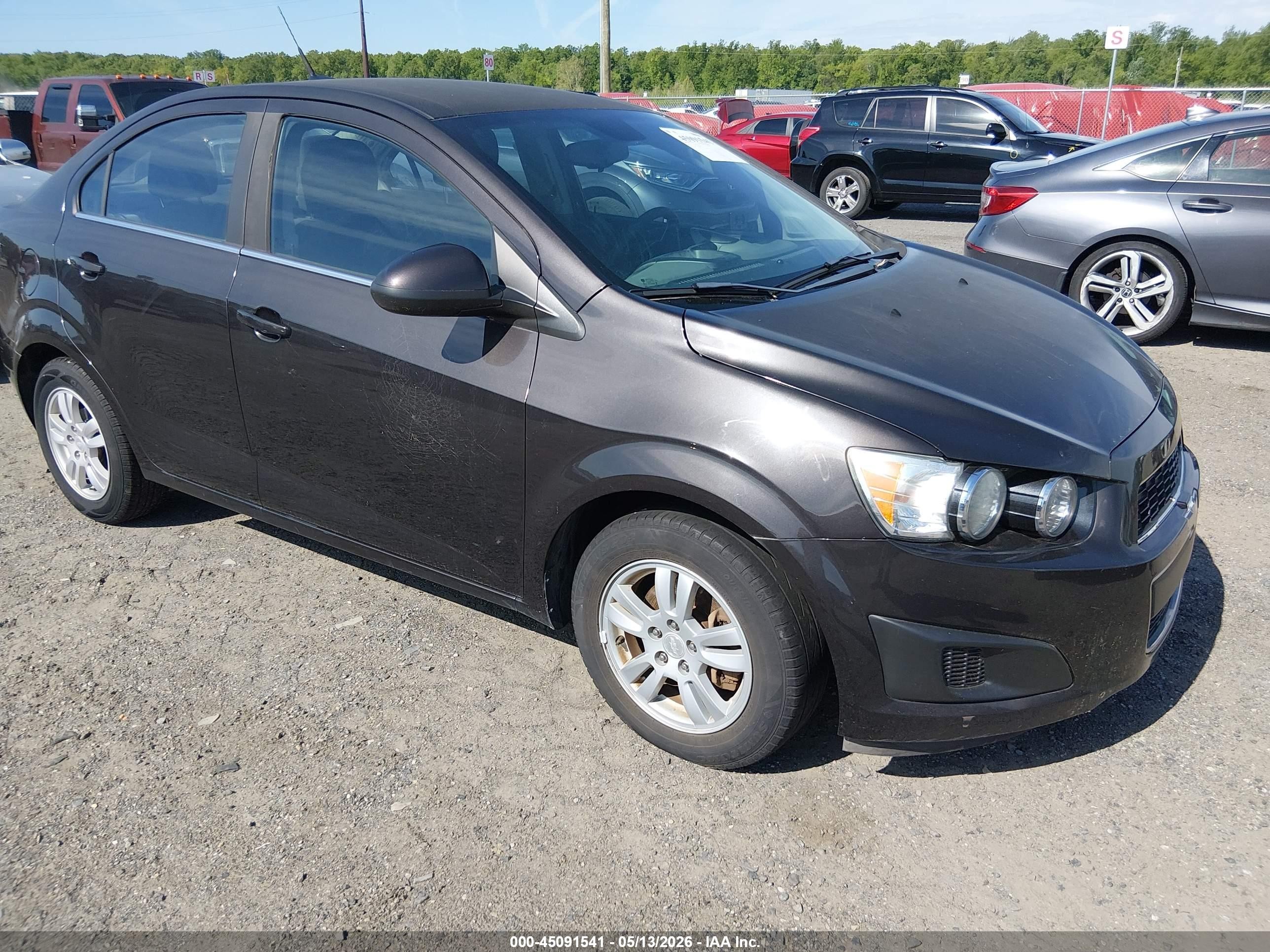 2013 Chevrolet Sonic Lt Auto Brown vin: 1G1JC5SBXD4240221