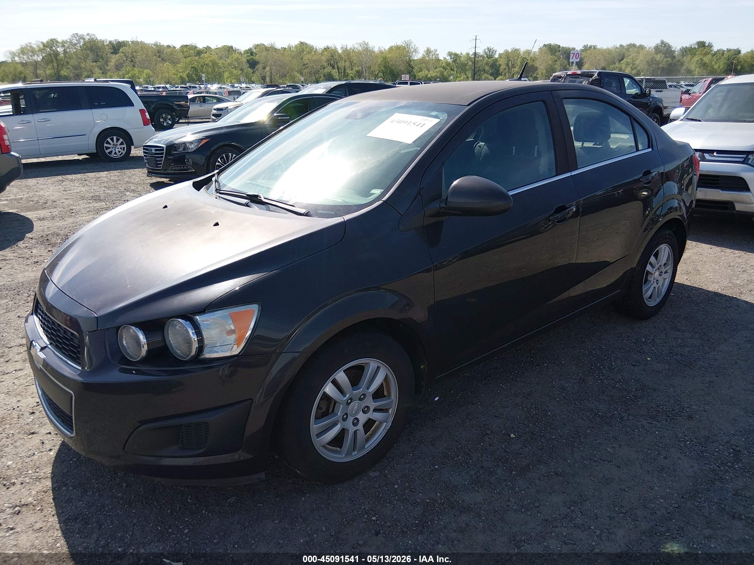 2013 Chevrolet Sonic Lt Auto Brown vin: 1G1JC5SBXD4240221