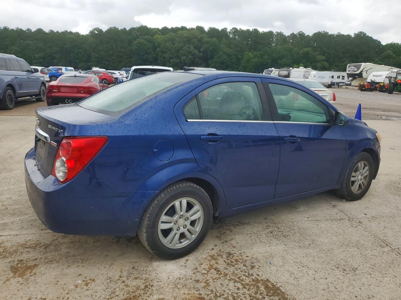 2014 Chevrolet Sonic Lt Blue vin: 1G1JC5SBXE4222559