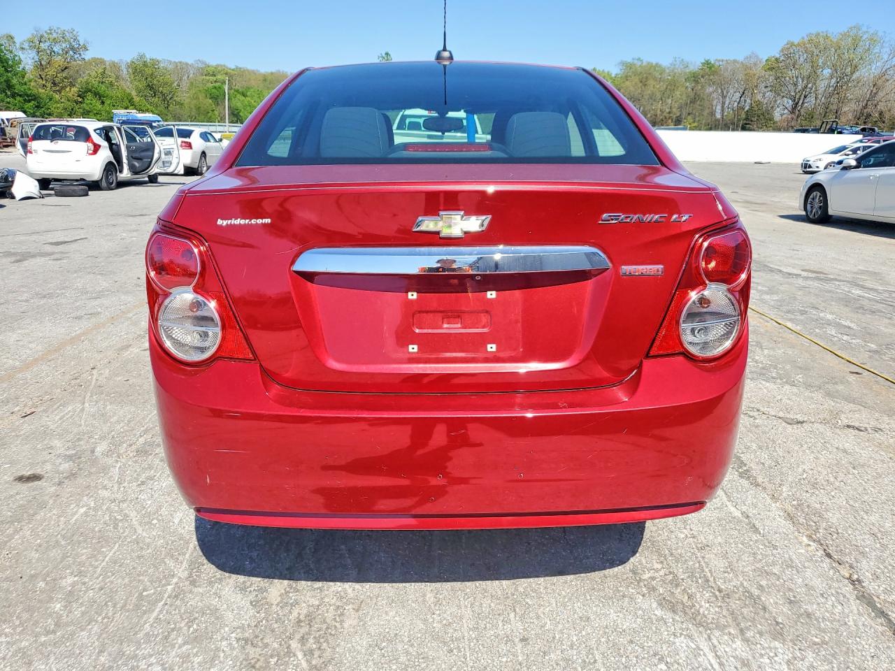 2015 Chevrolet Sonic Lt Red vin: 1G1JC5SBXF4138355
