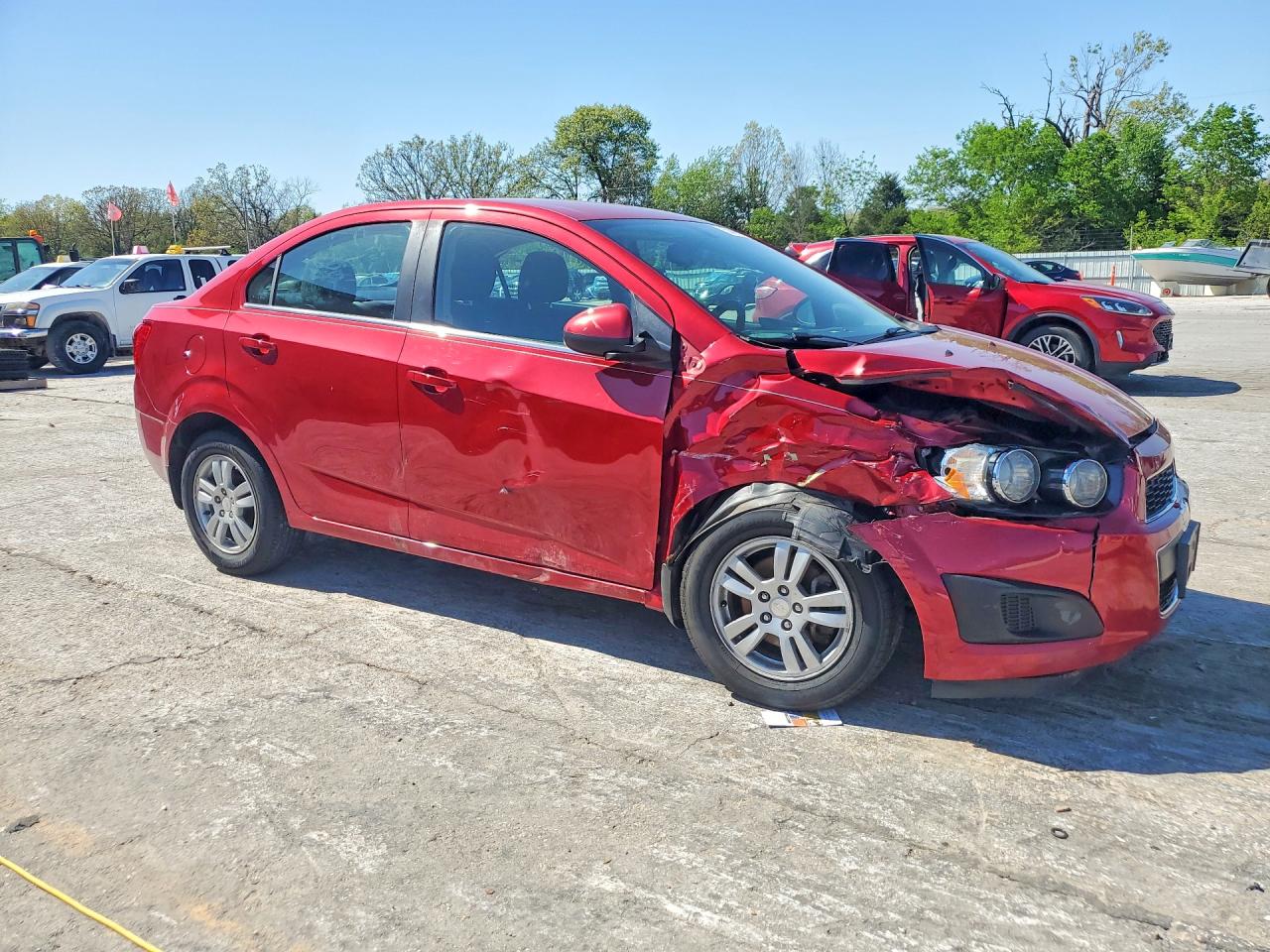 2015 Chevrolet Sonic Lt Red vin: 1G1JC5SBXF4138355