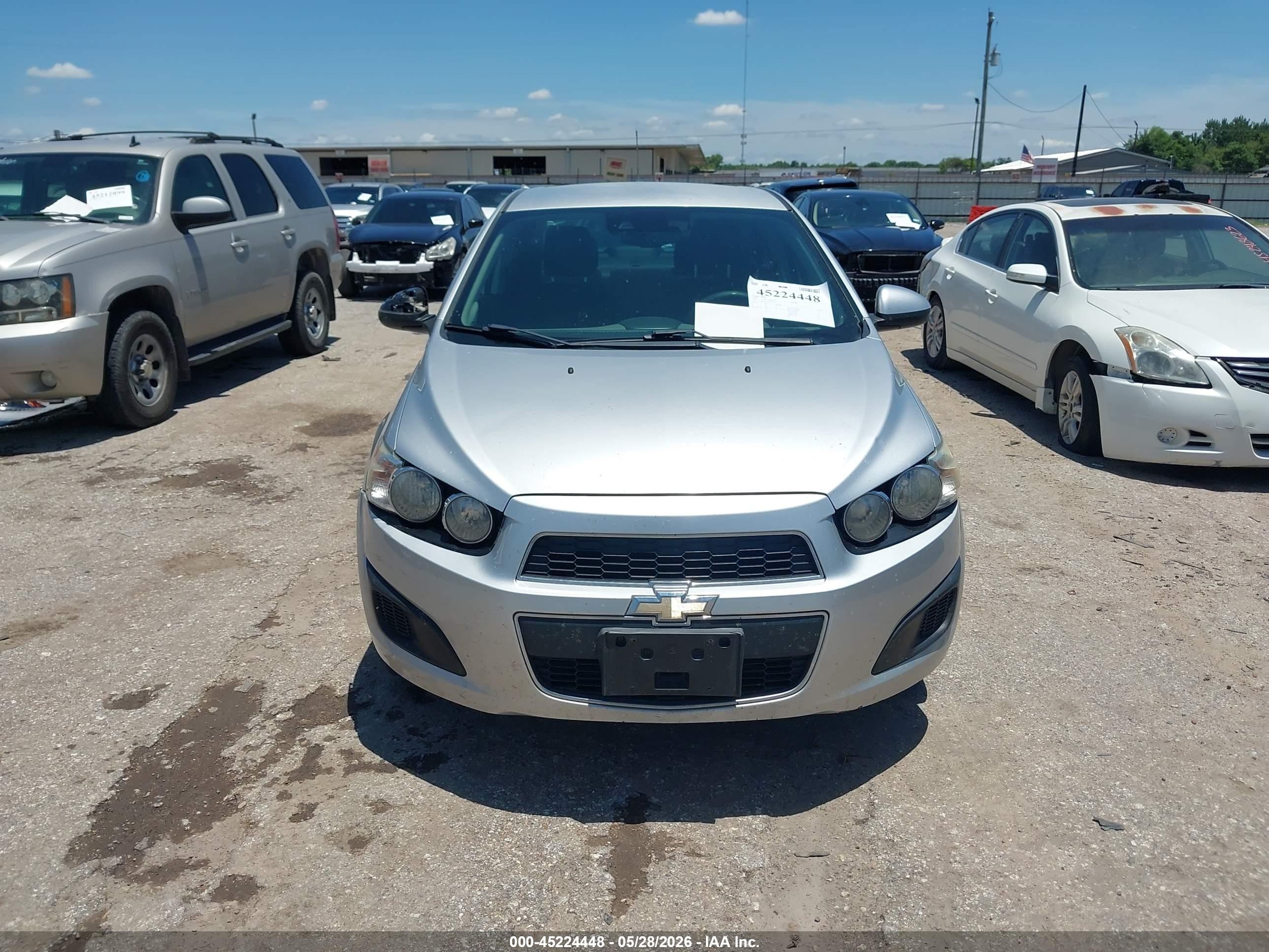 2016 Chevrolet Sonic Lt Auto Silver vin: 1G1JC5SBXG4114929