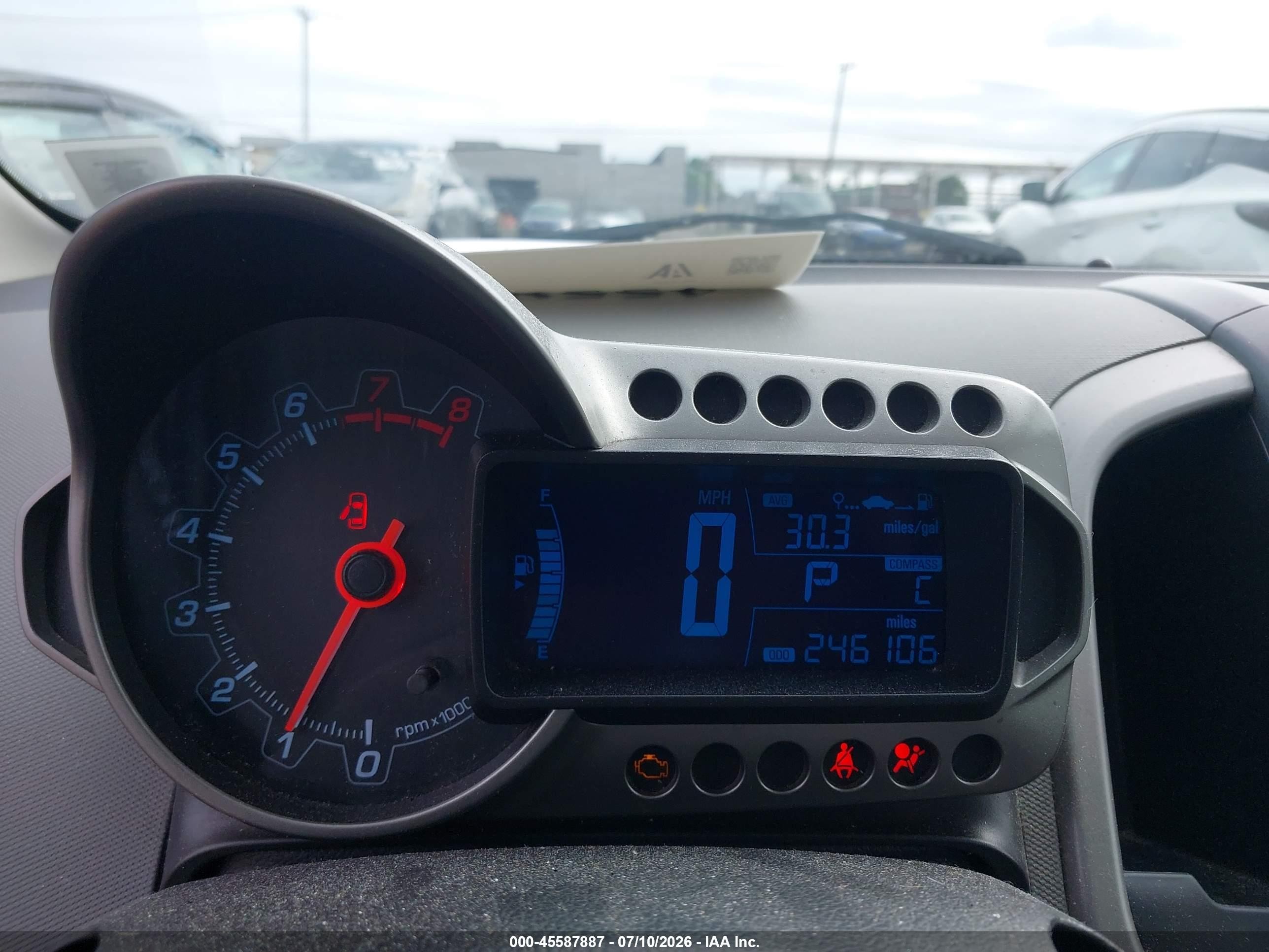 2013 Chevrolet Sonic Lt Auto Red vin: 1G1JC5SG0D4110251