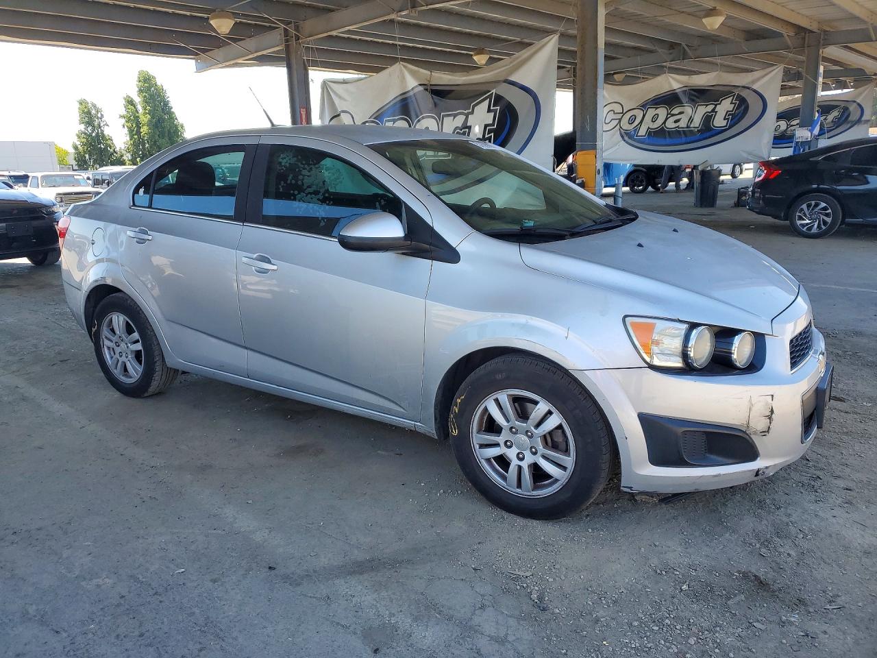 2013 Chevrolet Sonic Ls Automatic Silver vin: 1G1JC5SG0D4230566