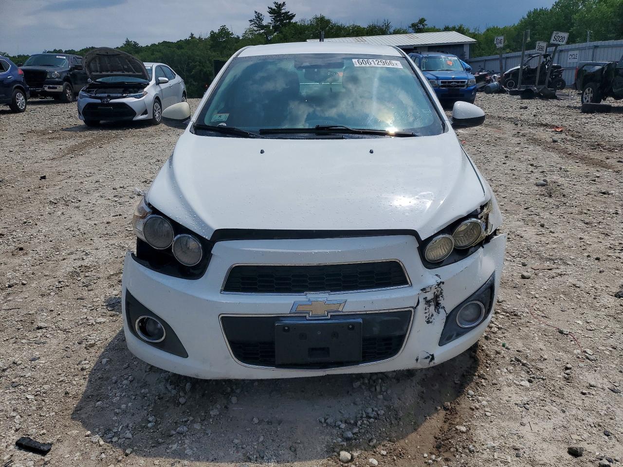 2014 Chevrolet Sonic Lt White vin: 1G1JC5SG0E4131537