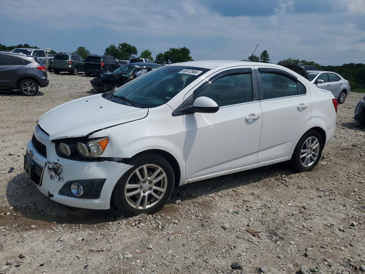2014 Chevrolet Sonic Lt White vin: 1G1JC5SG0E4131537