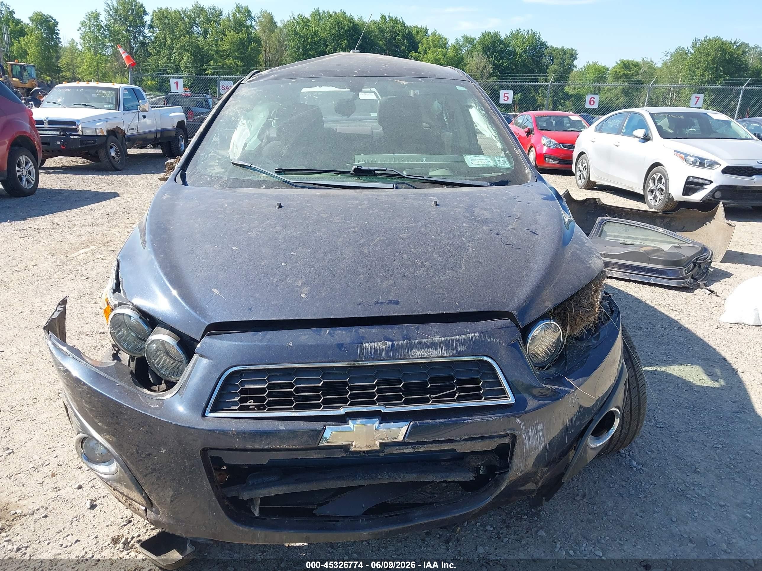 2015 Chevrolet Sonic Lt Auto Black vin: 1G1JC5SG0F4109961