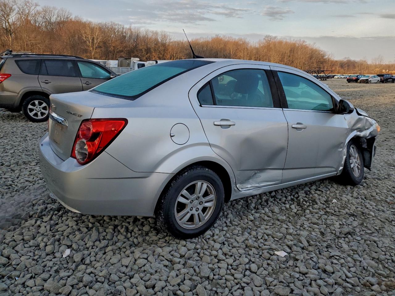 2013 Chevrolet Sonic Lt Silver vin: 1G1JC5SG2D4257204