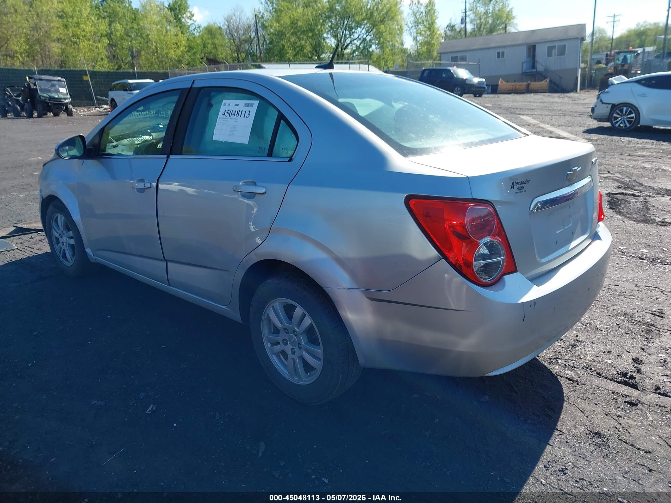 2014 Chevrolet Sonic Lt Auto Silver vin: 1G1JC5SG2E4201510