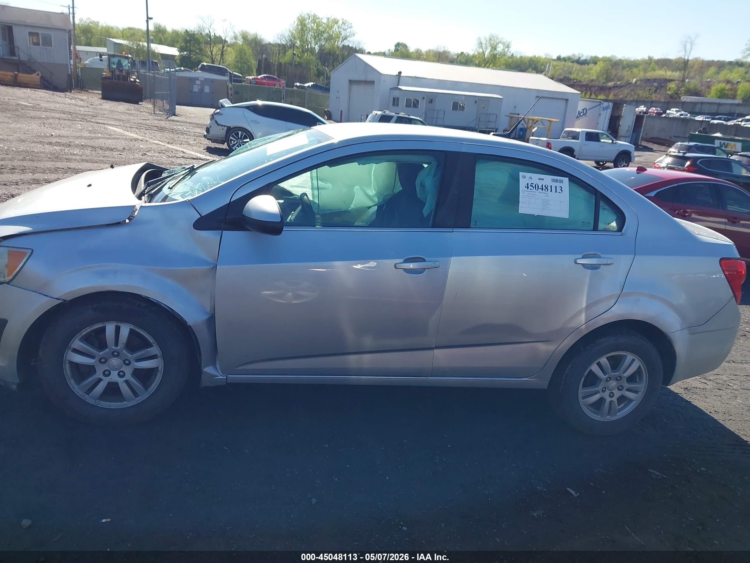 2014 Chevrolet Sonic Lt Auto Silver vin: 1G1JC5SG2E4201510