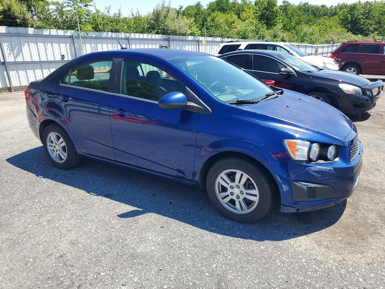 2014 Chevrolet Sonic Lt Синий vin: 1G1JC5SG5E4140606