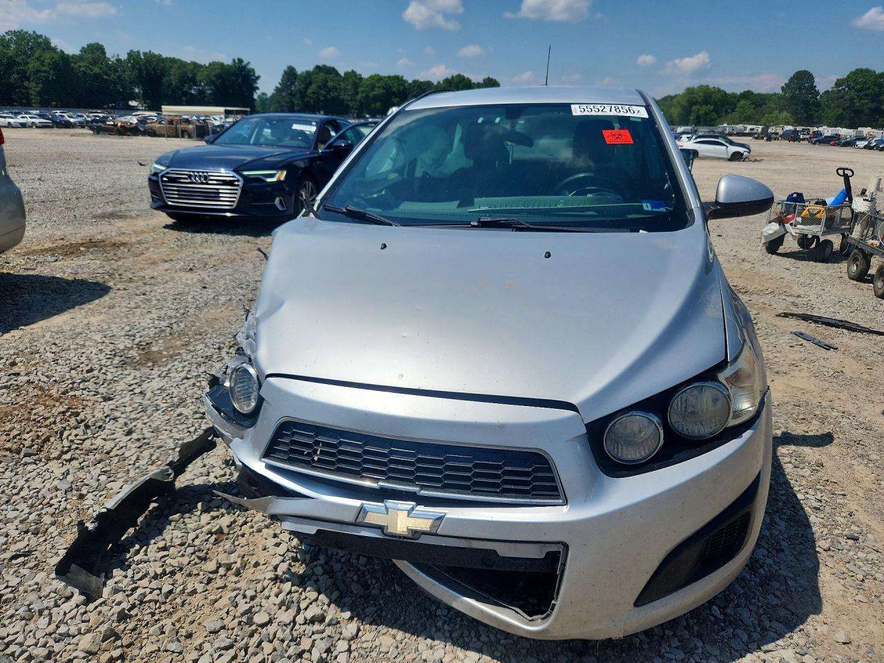 2015 Chevrolet Sonic Lt White vin: 1G1JC5SG5F4140669