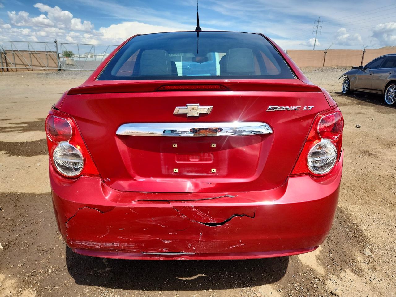 2013 Chevrolet Sonic Lt Red vin: 1G1JC5SG7D4108237