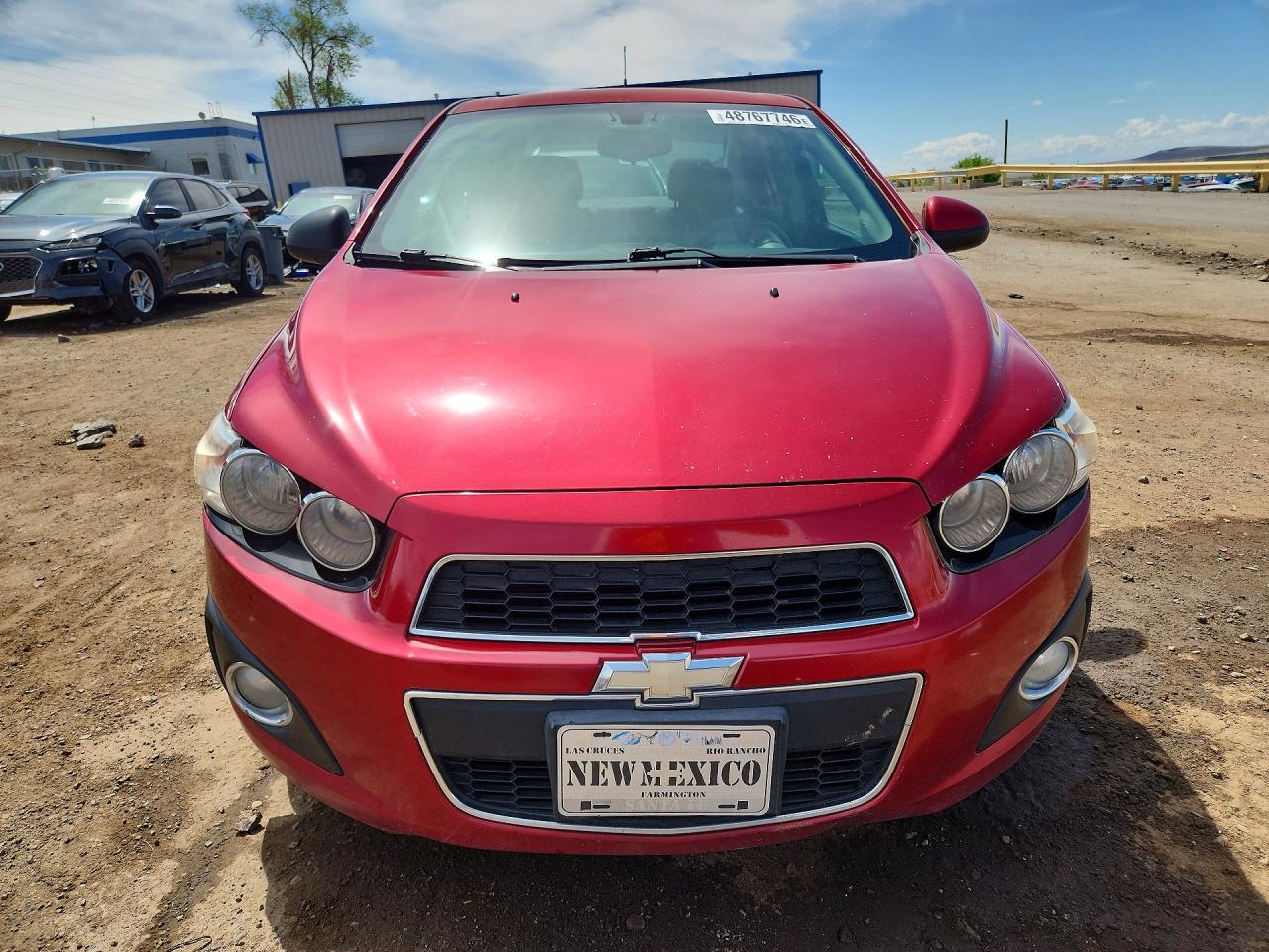 2013 Chevrolet Sonic Lt Red vin: 1G1JC5SG7D4108237