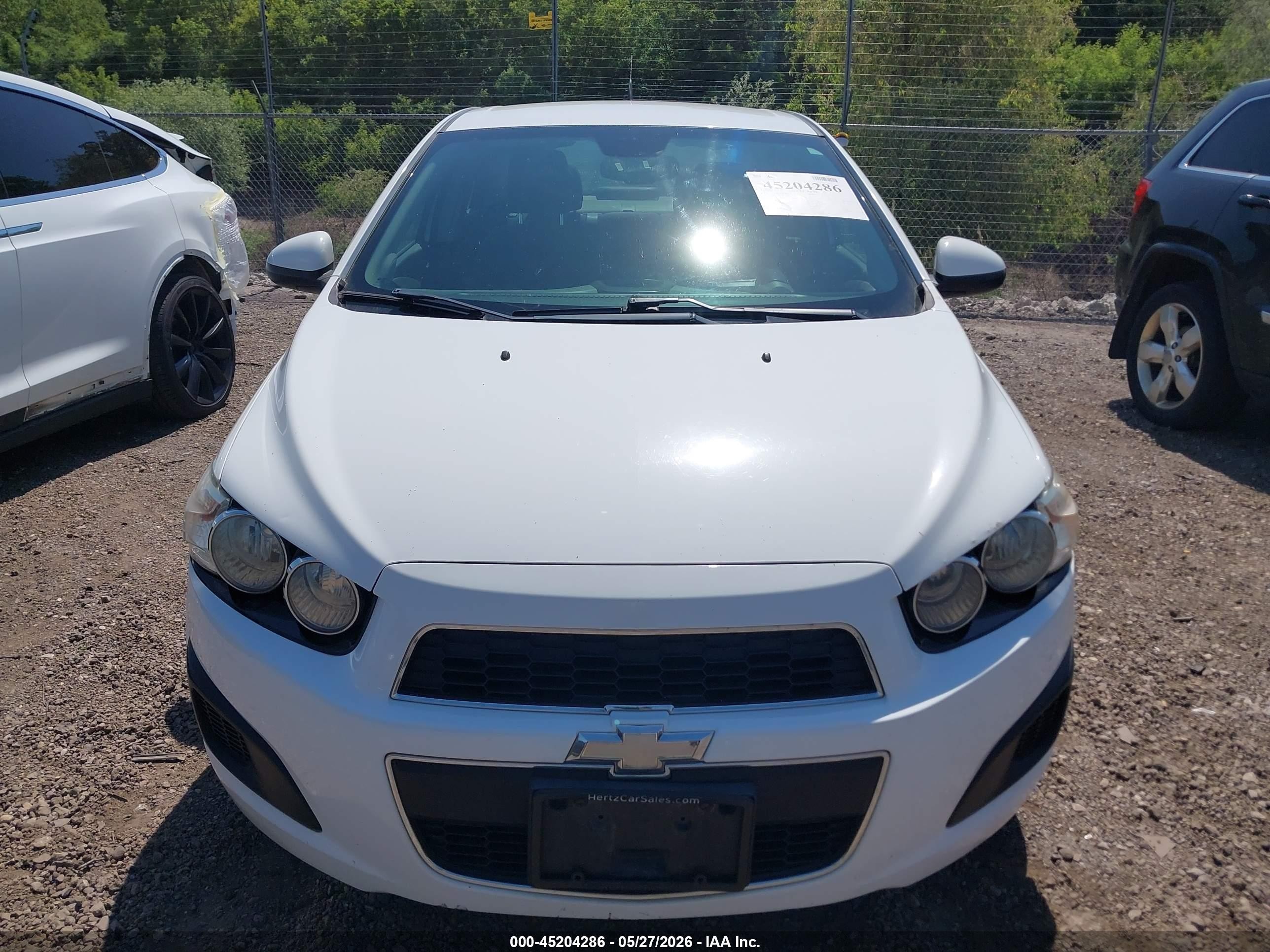 2013 Chevrolet Sonic Lt Auto White vin: 1G1JC5SG7D4207706