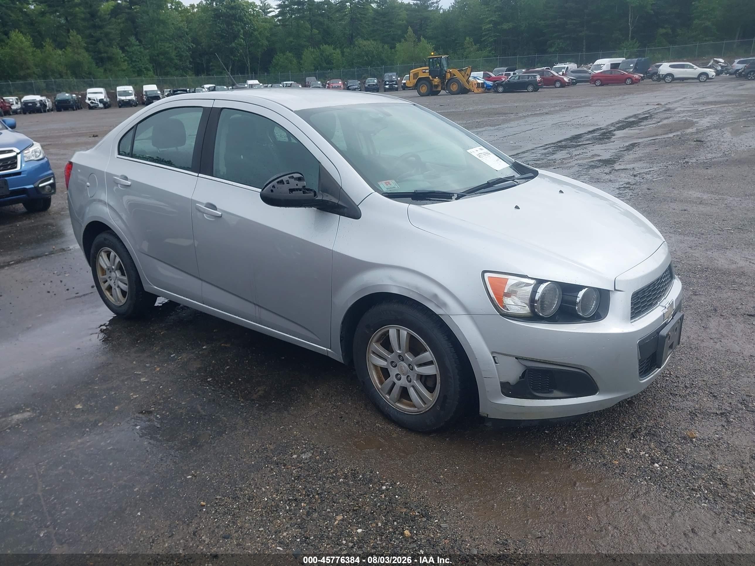 2014 Chevrolet Sonic Lt Auto Silver vin: 1G1JC5SG7E4154734