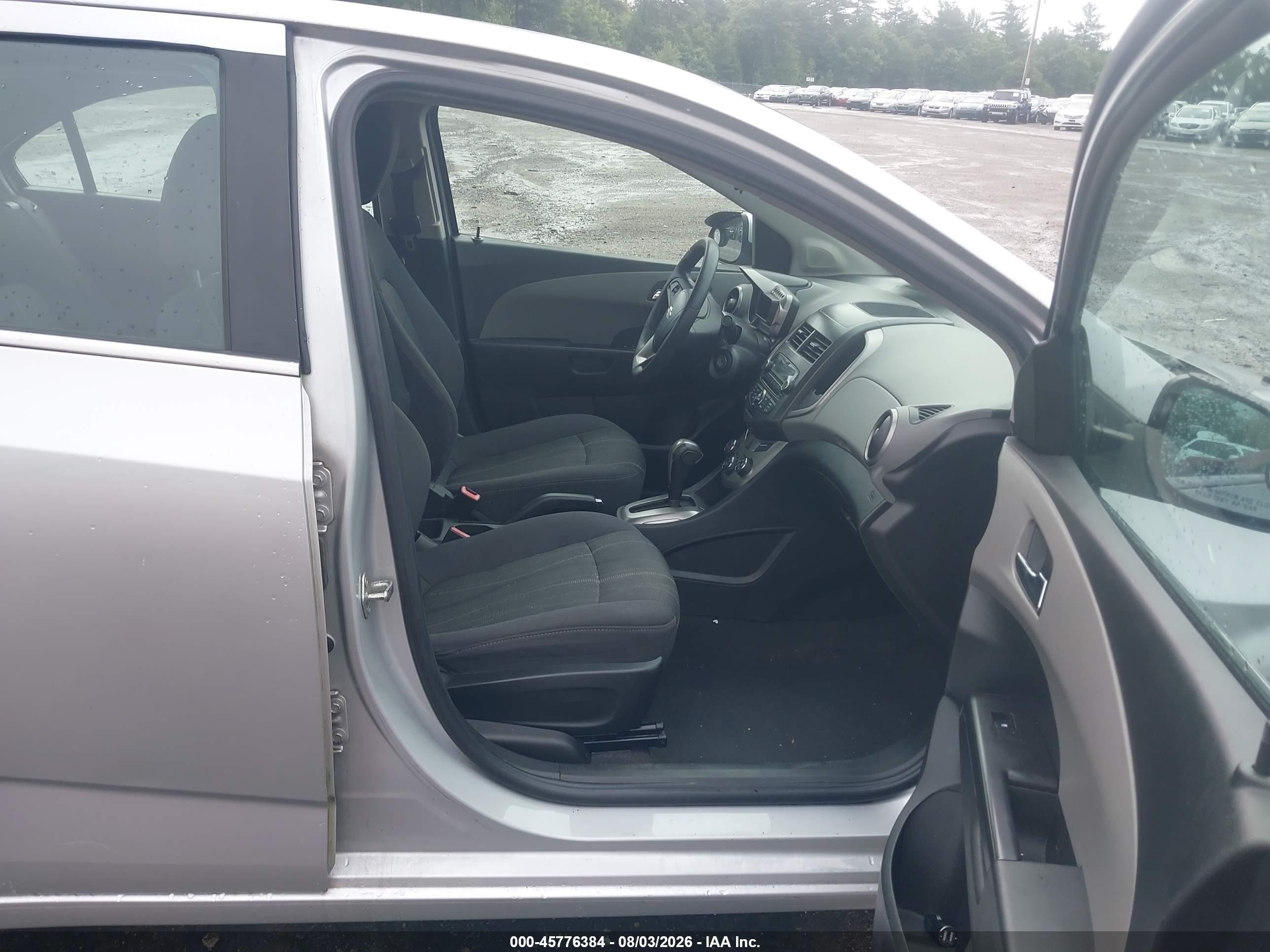 2014 Chevrolet Sonic Lt Auto Silver vin: 1G1JC5SG7E4154734