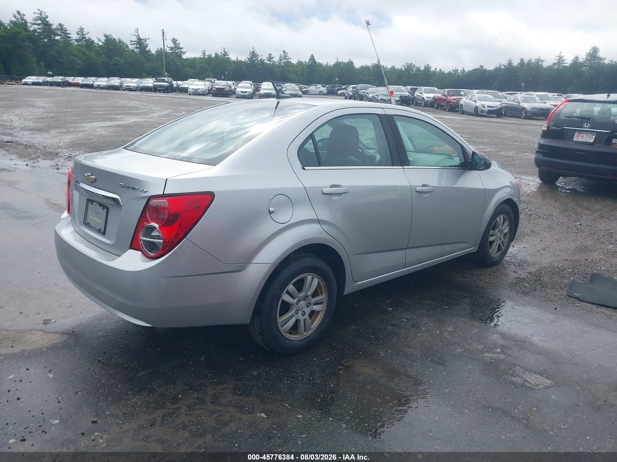 2014 Chevrolet Sonic Lt Auto Silver vin: 1G1JC5SG7E4154734