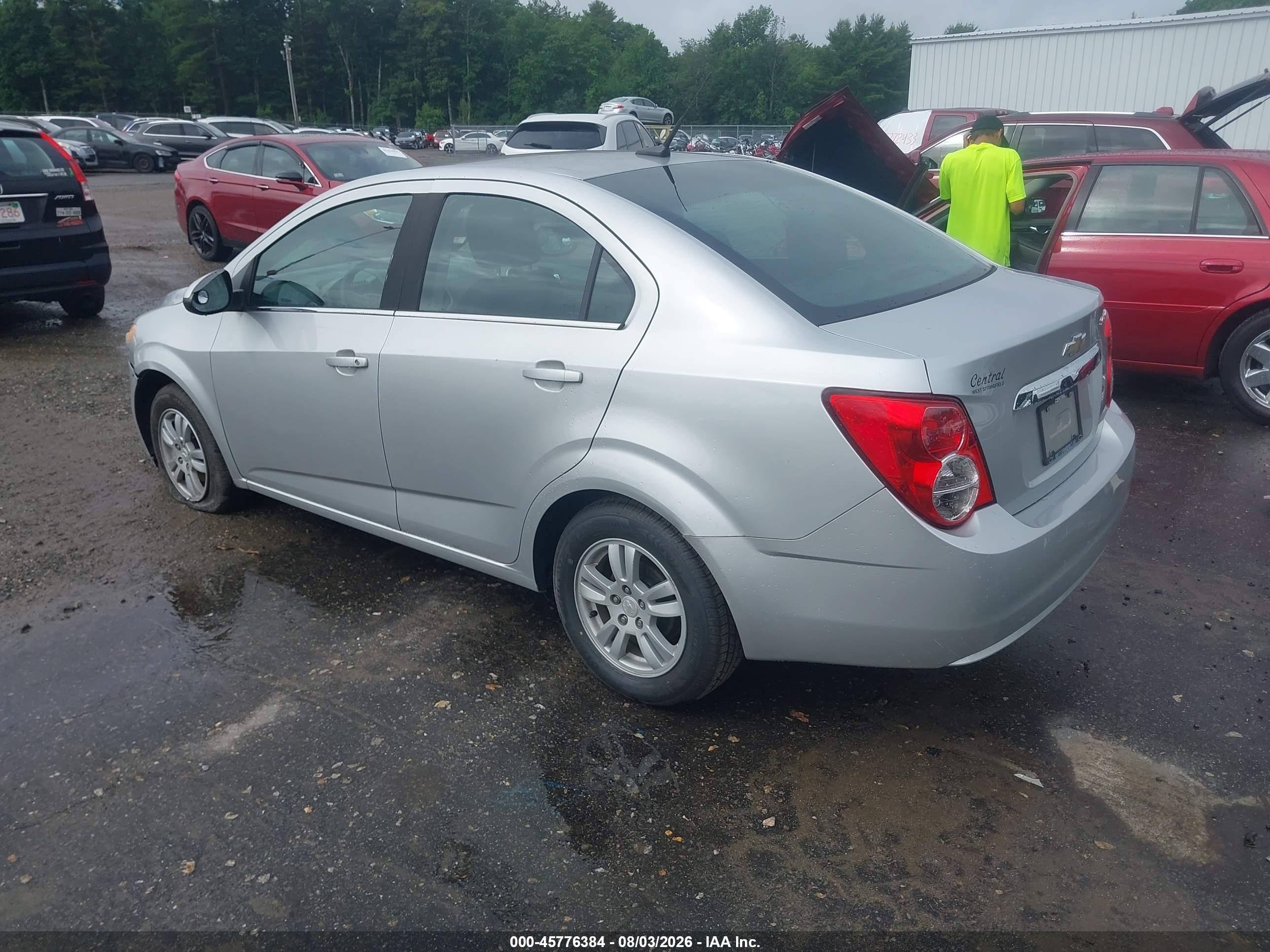 2014 Chevrolet Sonic Lt Auto Silver vin: 1G1JC5SG7E4154734