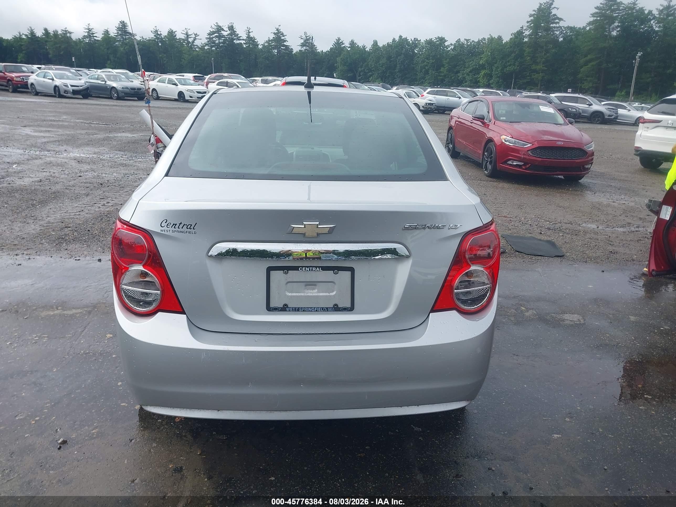 2014 Chevrolet Sonic Lt Auto Silver vin: 1G1JC5SG7E4154734