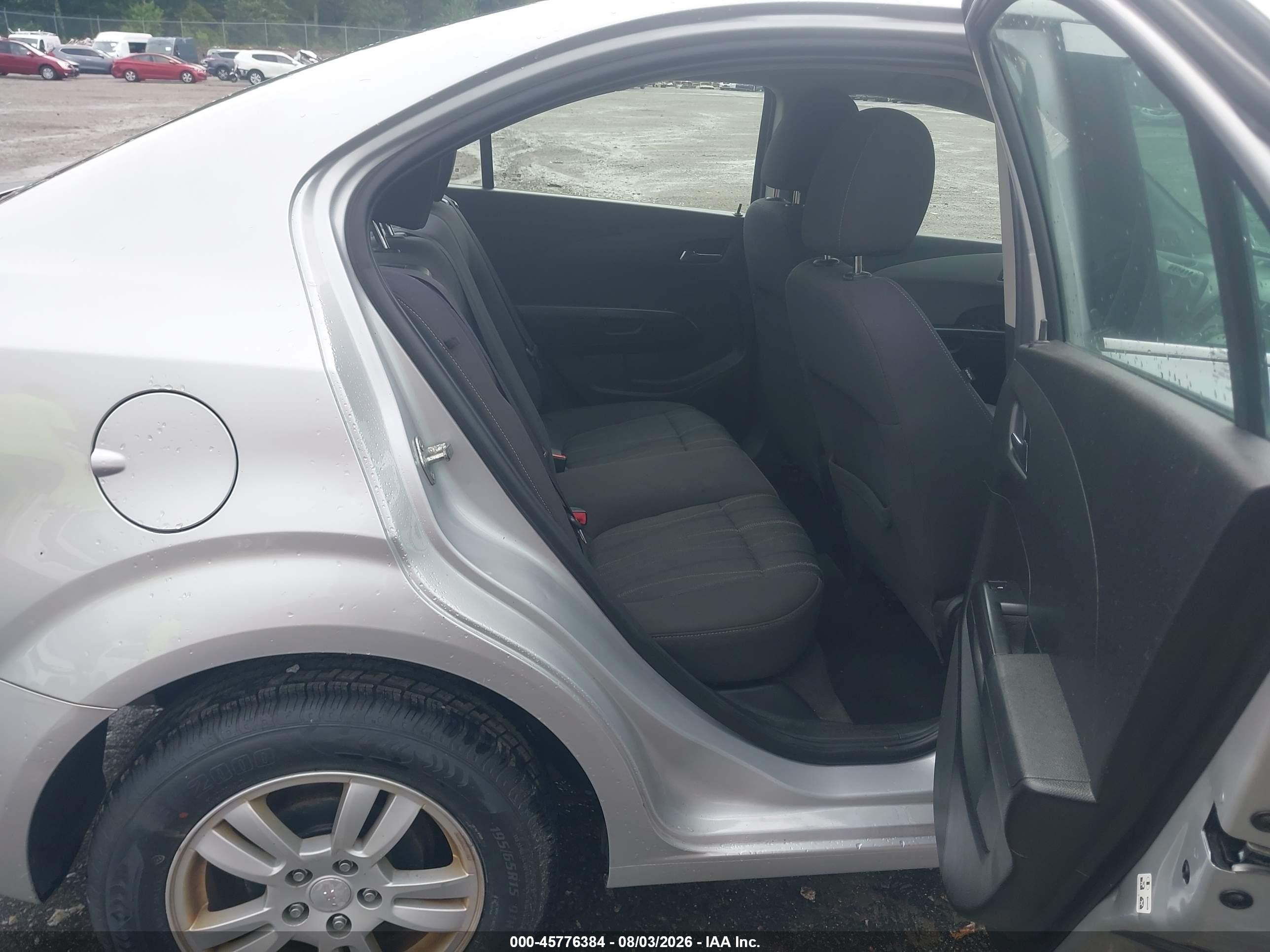 2014 Chevrolet Sonic Lt Auto Silver vin: 1G1JC5SG7E4154734