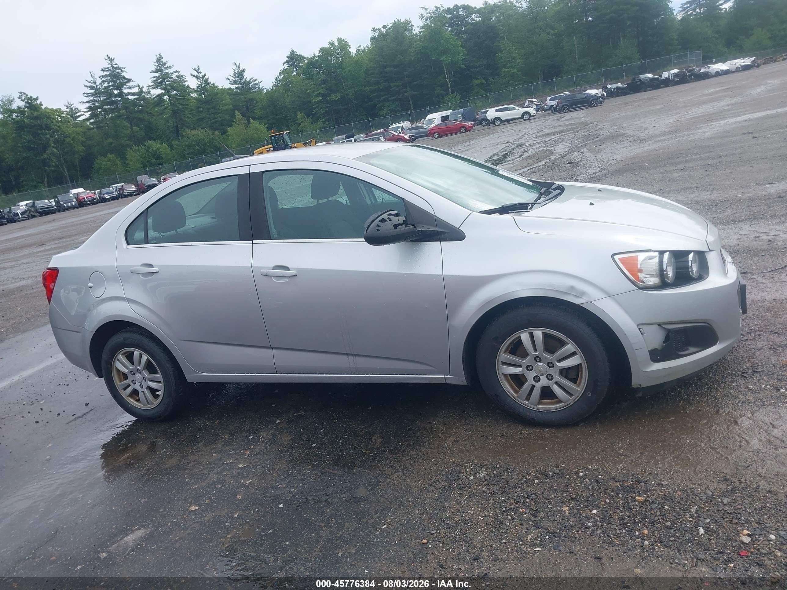 2014 Chevrolet Sonic Lt Auto Silver vin: 1G1JC5SG7E4154734